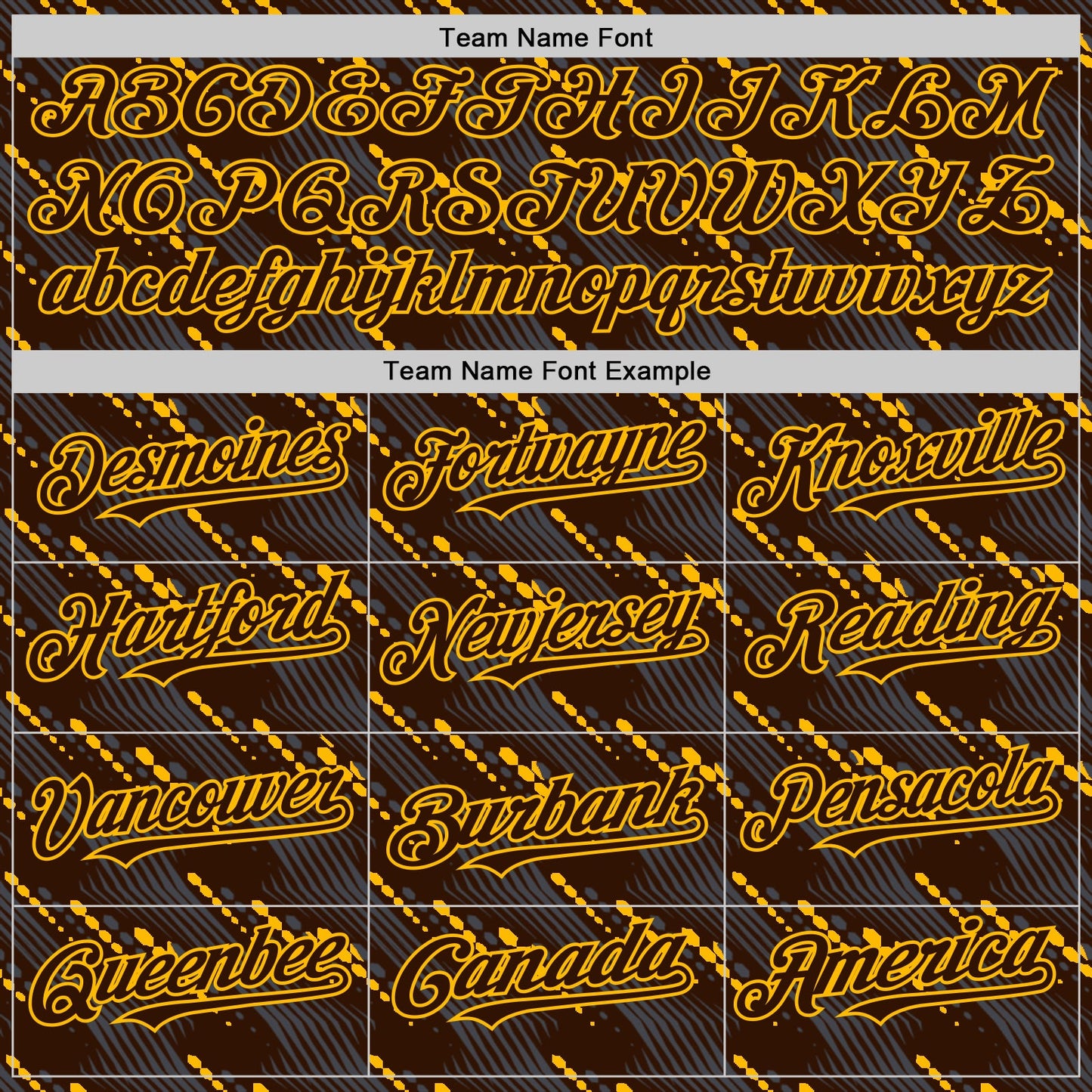 Custom Brown Gold 3D Pattern Design Slant Lines Authentic Baseball Jersey view 4