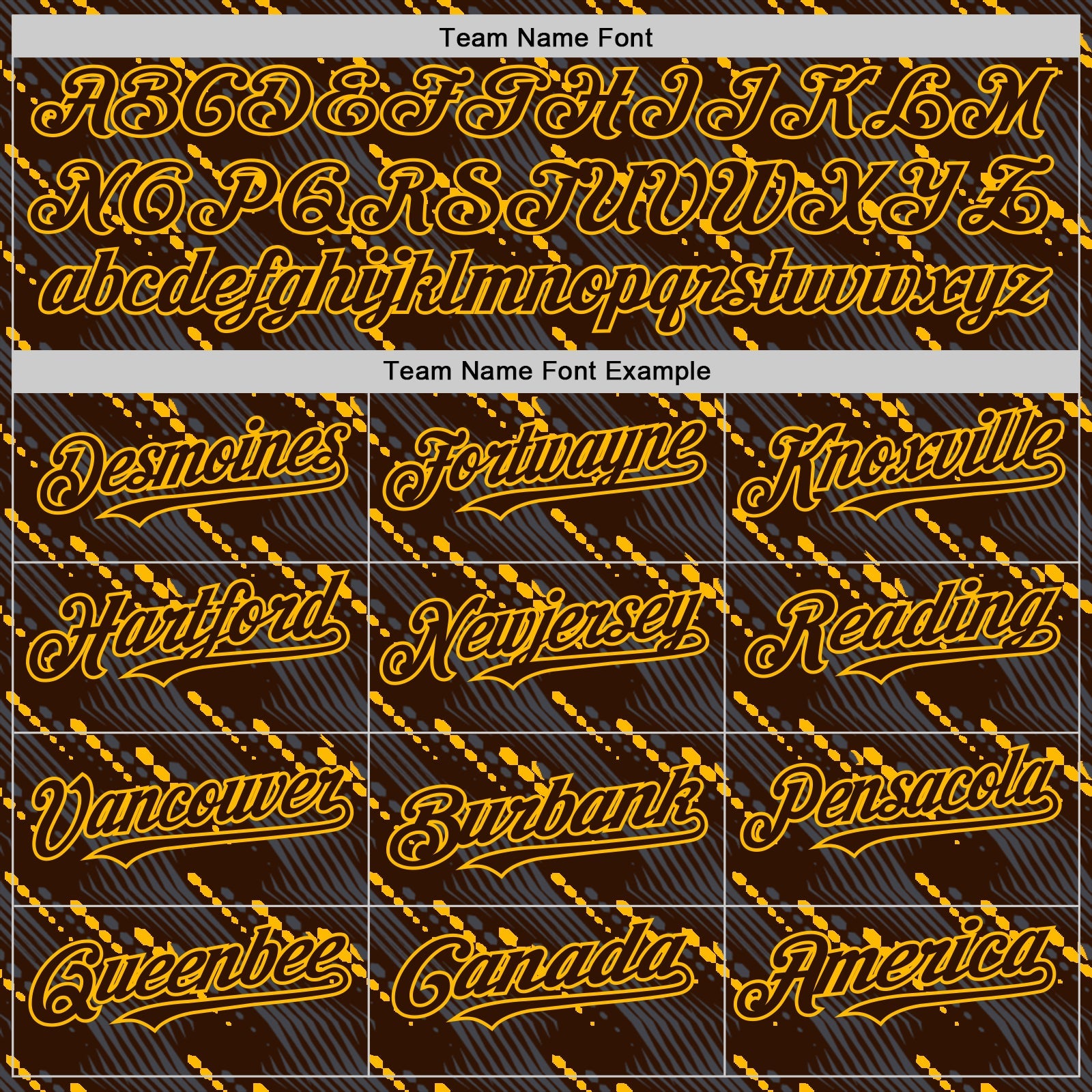 Custom Brown Gold 3D Pattern Design Slant Lines Authentic Baseball Jersey view 4