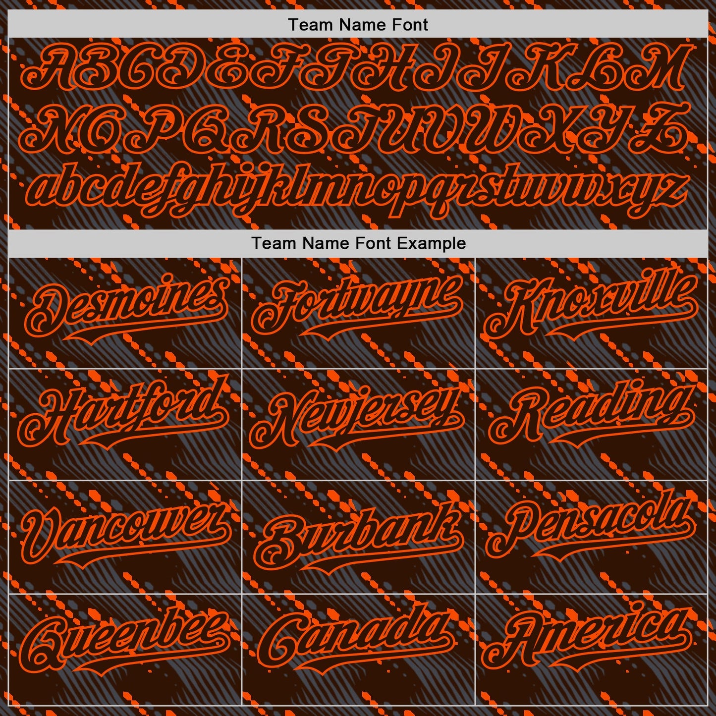 Custom Brown Orange 3D Pattern Design Slant Lines Authentic Baseball Jersey view 4