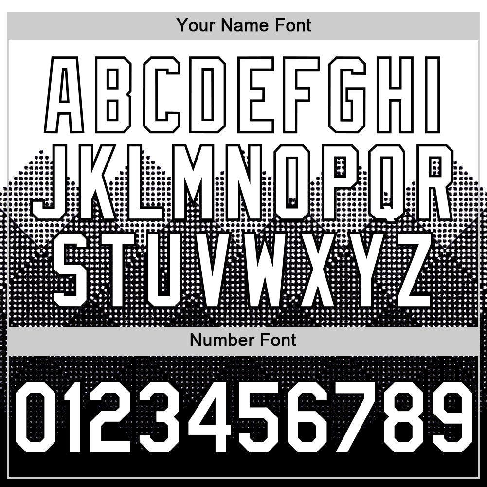 Custom White Black 3D Pattern Design Gradient Square Shapes Authentic Baseball Jersey view 5