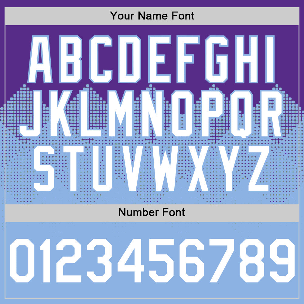 Custom Purple White-Light Blue 3D Pattern Design Gradient Square Shapes Authentic Baseball Jersey view 5