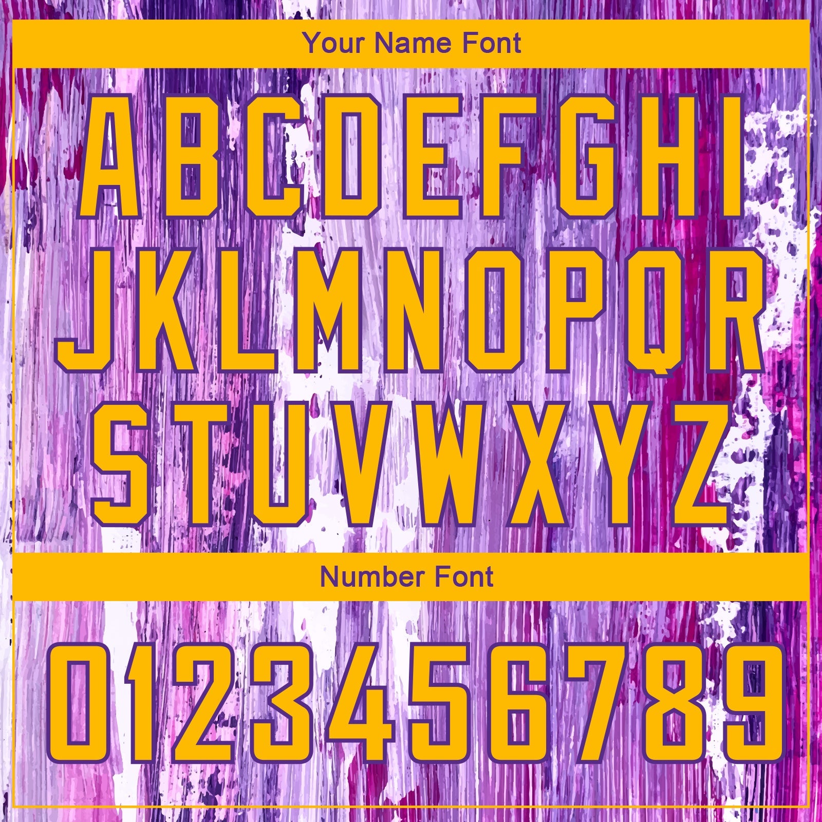 Custom Purple Gold 3D Pattern Design Abstract Liquid Watercolor Style Authentic Basketball Jersey view 4