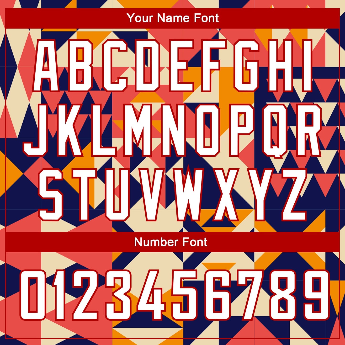 Custom Navy White-Red 3D Pattern Design Geometric Shapes Authentic Basketball Jersey view 4