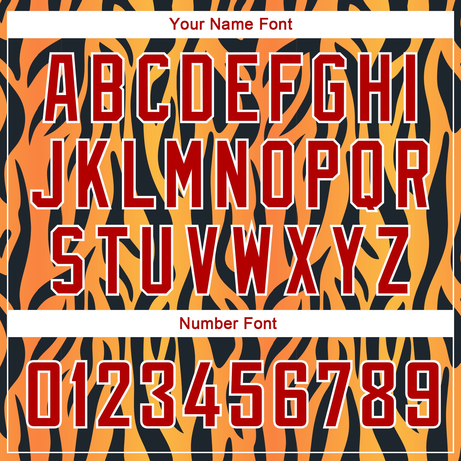 Custom Gold Red-Black 3D Pattern Design Tiger Prints Authentic Basketball Jersey view 4