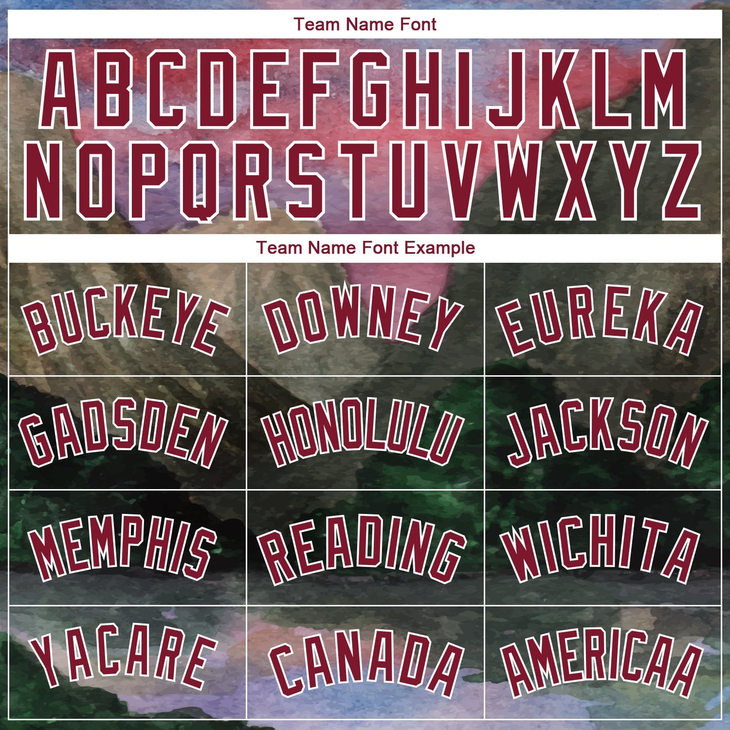 Custom White Maroon 3D Pattern Design Natural Landscape Watercolor Style Authentic Basketball Jersey view 3