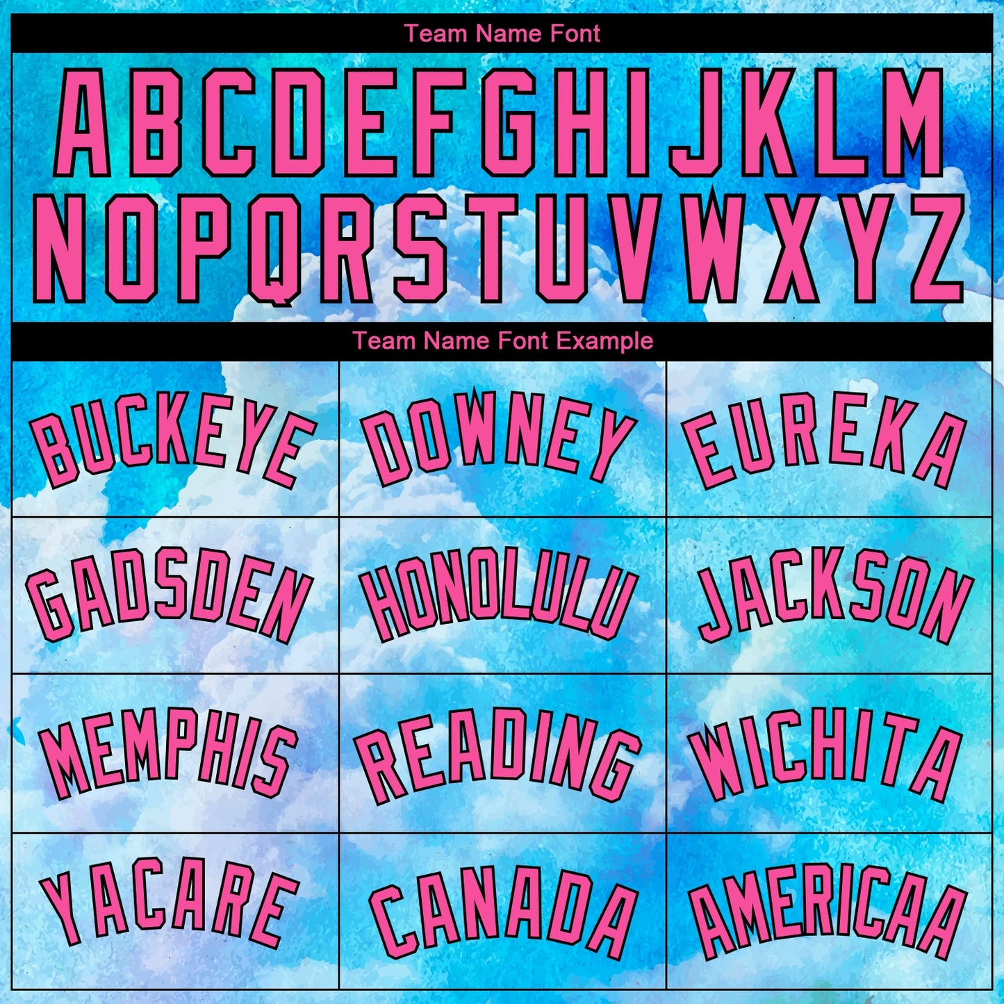 Custom Sky Blue Pink-Black 3D Pattern Design Sky With Clouds Watercolor Style Authentic Basketball Jersey view 3