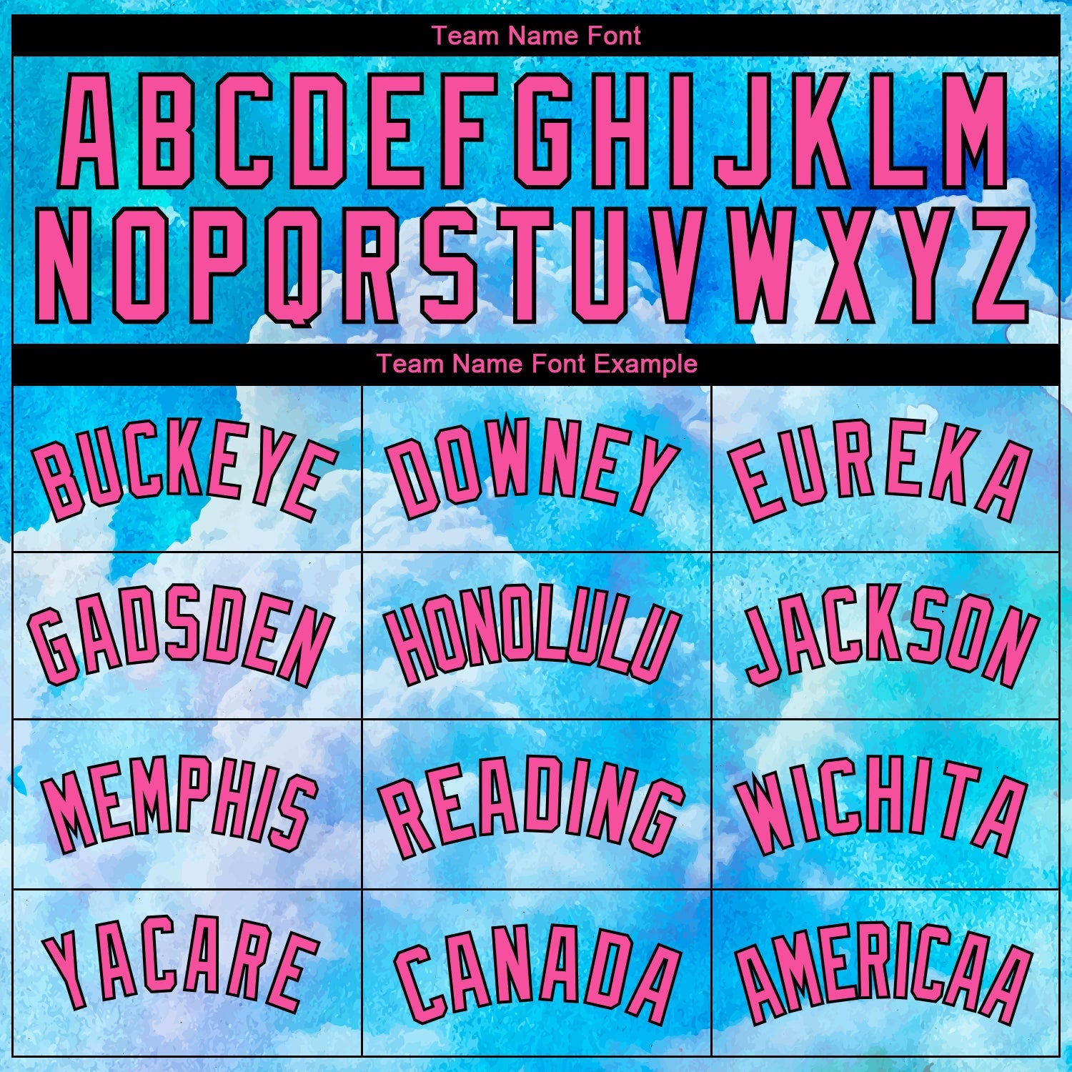 Custom Sky Blue Pink-Black 3D Pattern Design Sky With Clouds Watercolor Style Authentic Basketball Jersey view 3