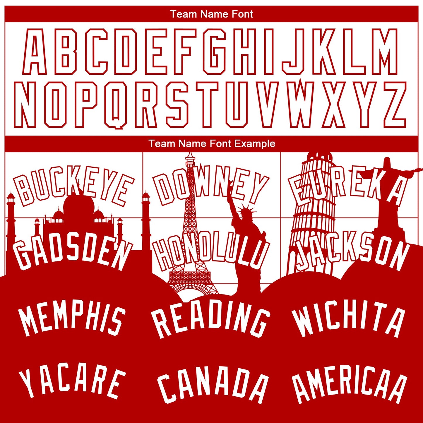 Custom White Red Holiday Travel Monuments Silhouette Authentic City Edition Basketball Jersey view 3