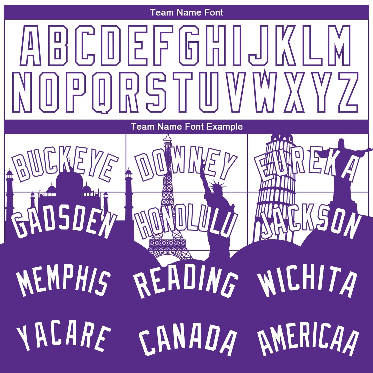 Custom White Purple Holiday Travel Monuments Silhouette Authentic City Edition Basketball Jersey view 3