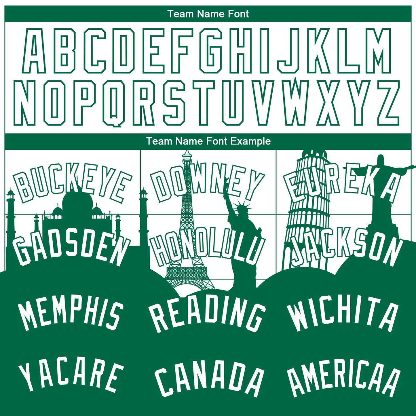 Custom White Kelly Green Holiday Travel Monuments Silhouette Authentic City Edition Basketball Jersey view 3