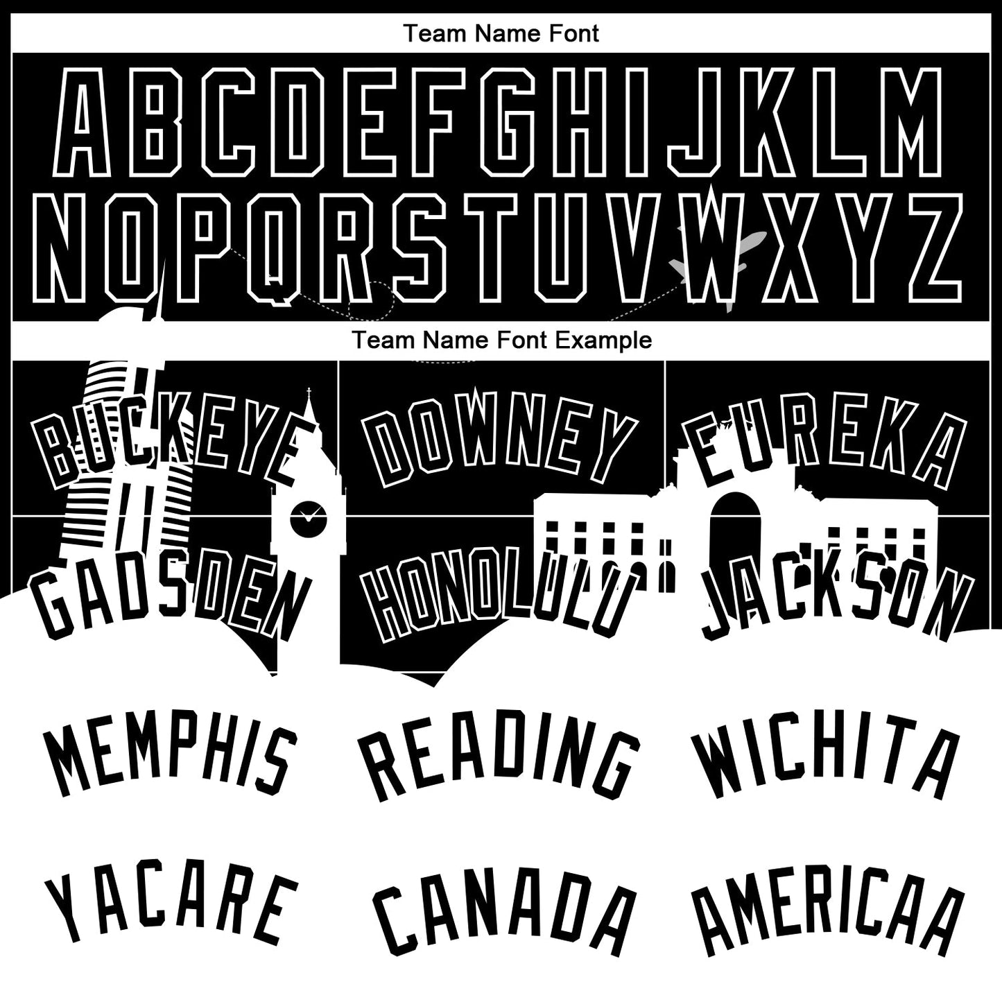Custom Black White Holiday Travel Monuments Silhouette Authentic City Edition Basketball Jersey view 3