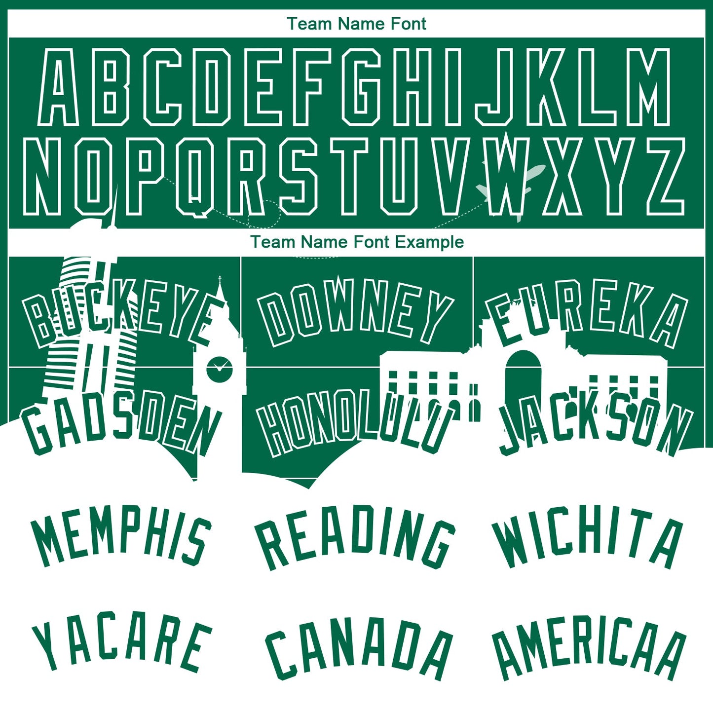 Custom Kelly Green White Holiday Travel Monuments Silhouette Authentic City Edition Basketball Jersey view 3