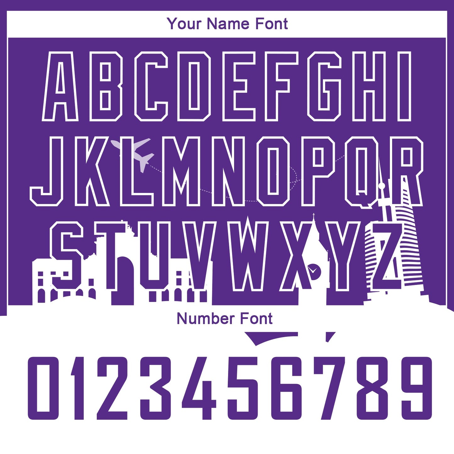 Custom Purple White Holiday Travel Monuments Silhouette Authentic City Edition Basketball Jersey view 4