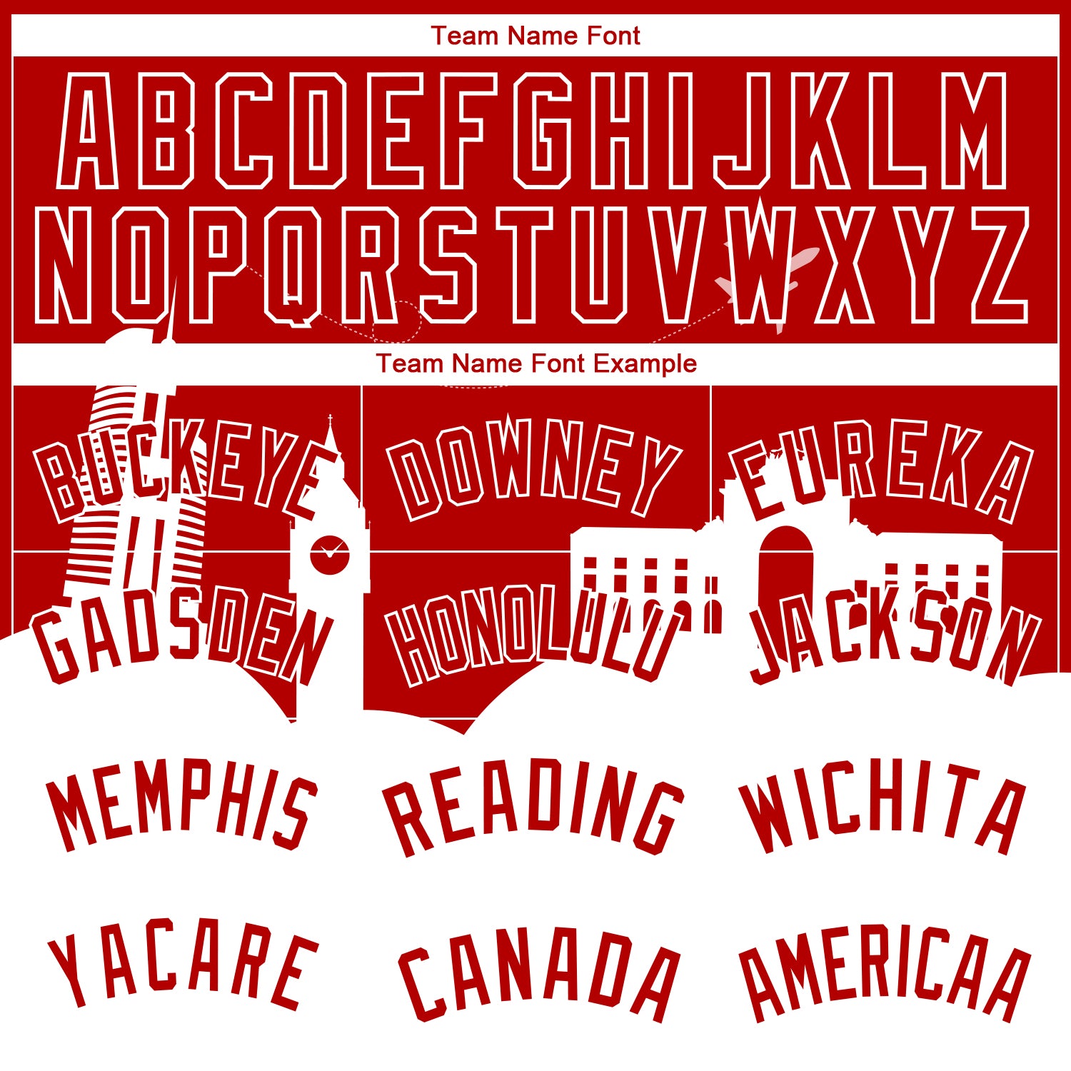 Custom Red White Holiday Travel Monuments Silhouette Authentic City Edition Basketball Jersey view 3