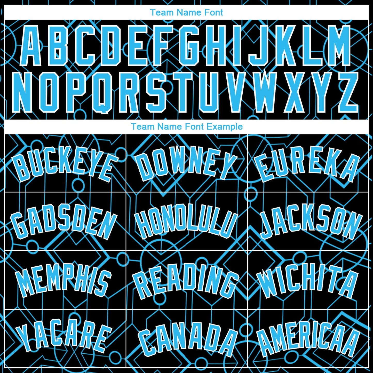 Custom Black Sky Blue-White Geometric Shapes Authentic City Edition Basketball Jersey view 3
