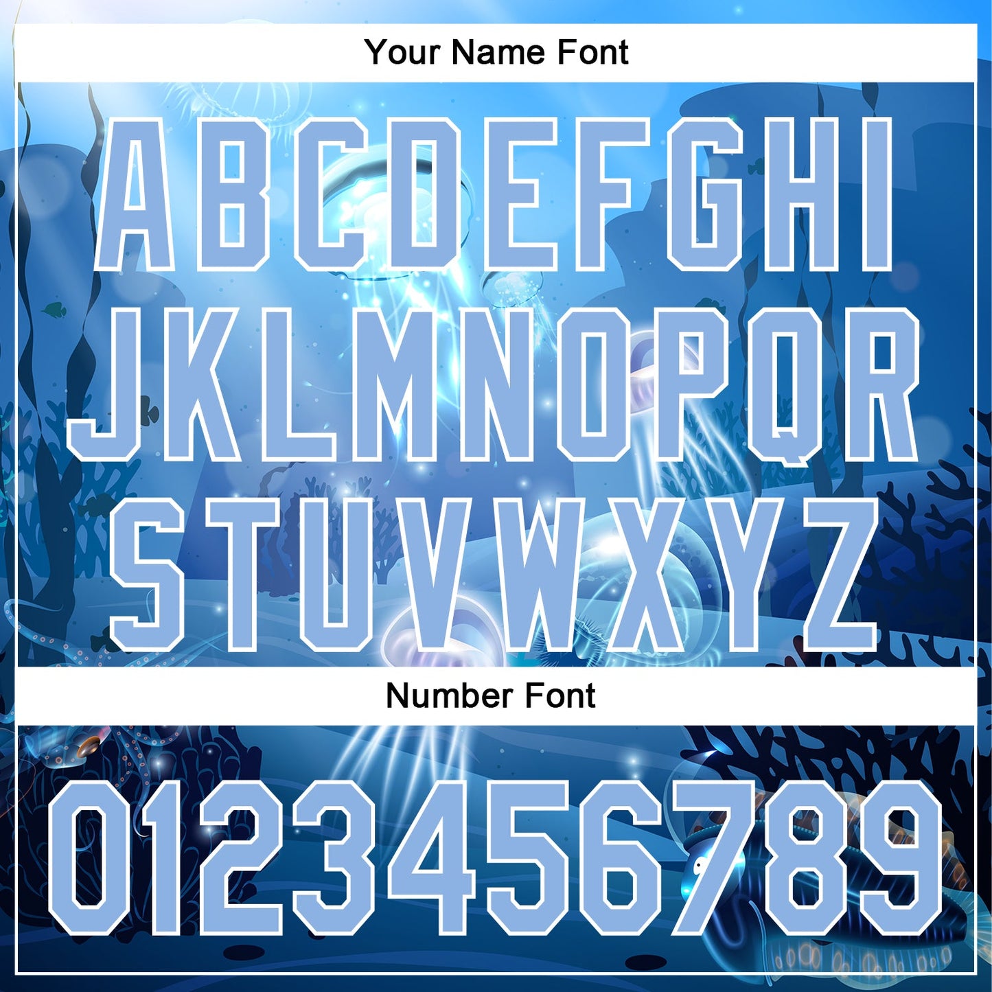 Custom Light Blue White 3D Pattern Design Jellyfish Underwater Life Authentic Baseball Jersey view 5