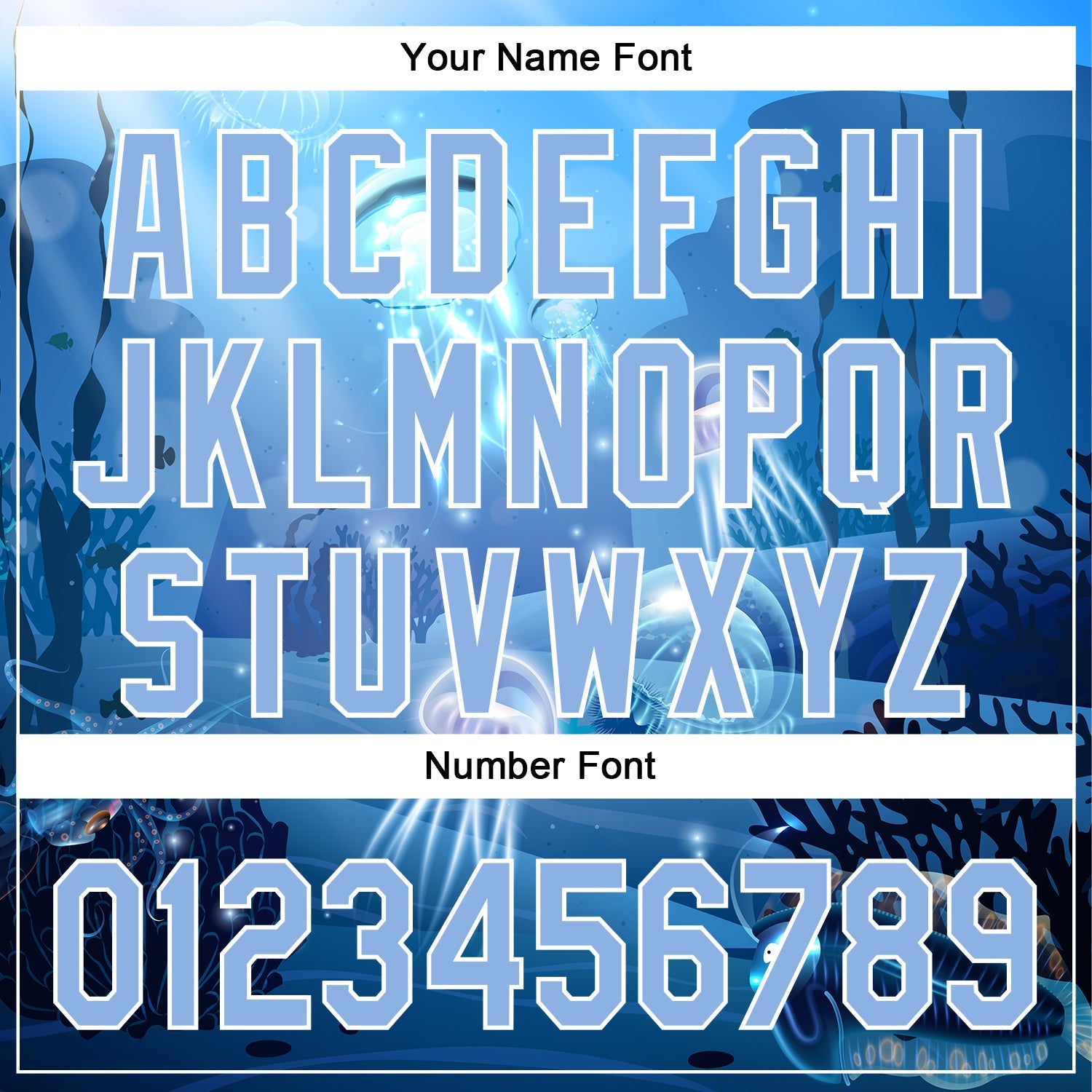 Custom Light Blue White 3D Pattern Design Jellyfish Underwater Life Authentic Baseball Jersey view 5