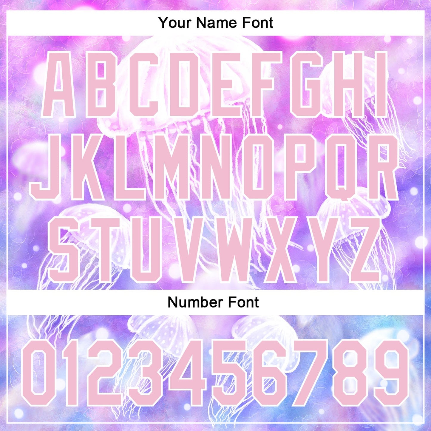 Custom Purple Light Pink-White 3D Pattern Design Jellyfish Authentic Baseball Jersey view 5