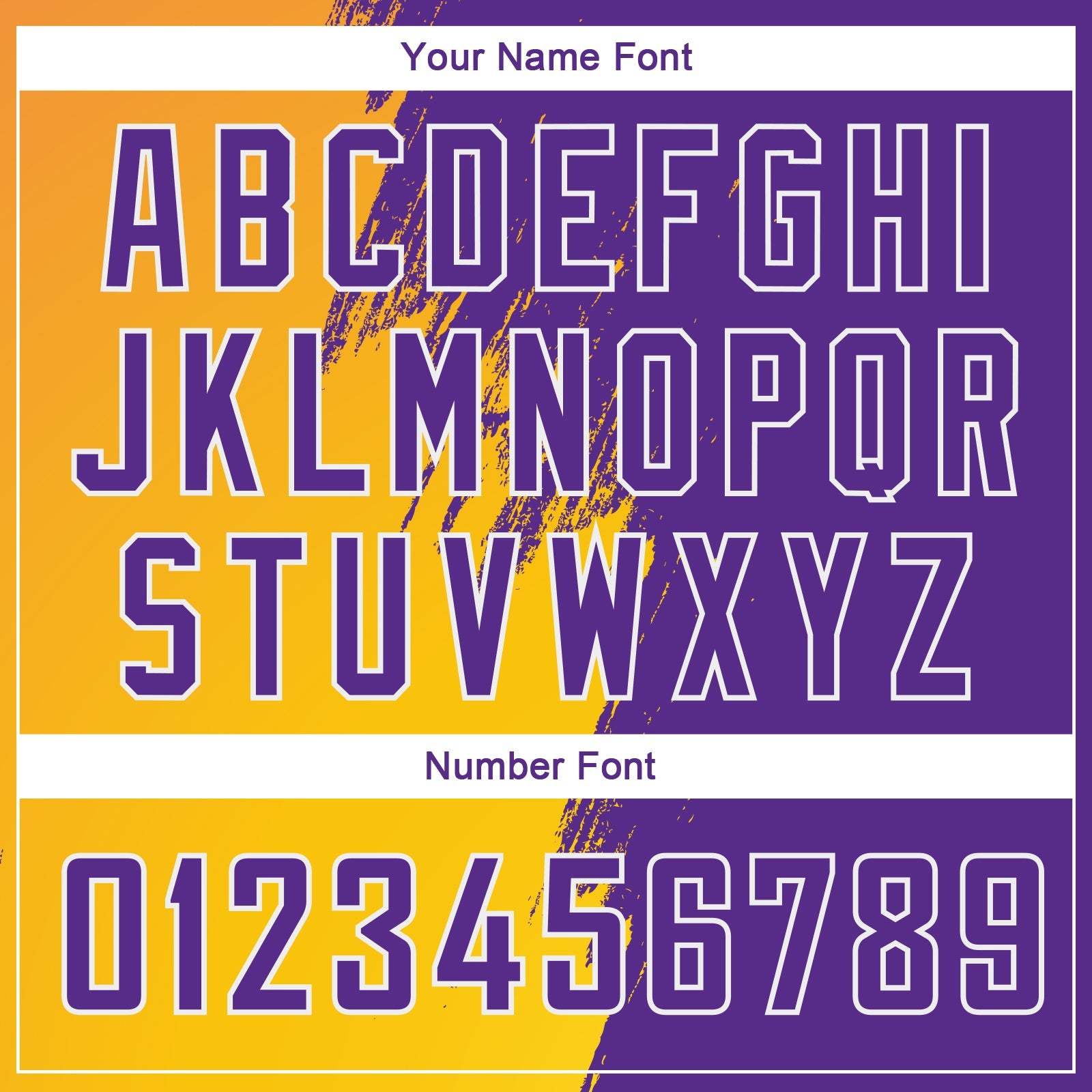 Custom Gold Purple-White Abstract Brush Splash Authentic City Edition Basketball Jersey view 4
