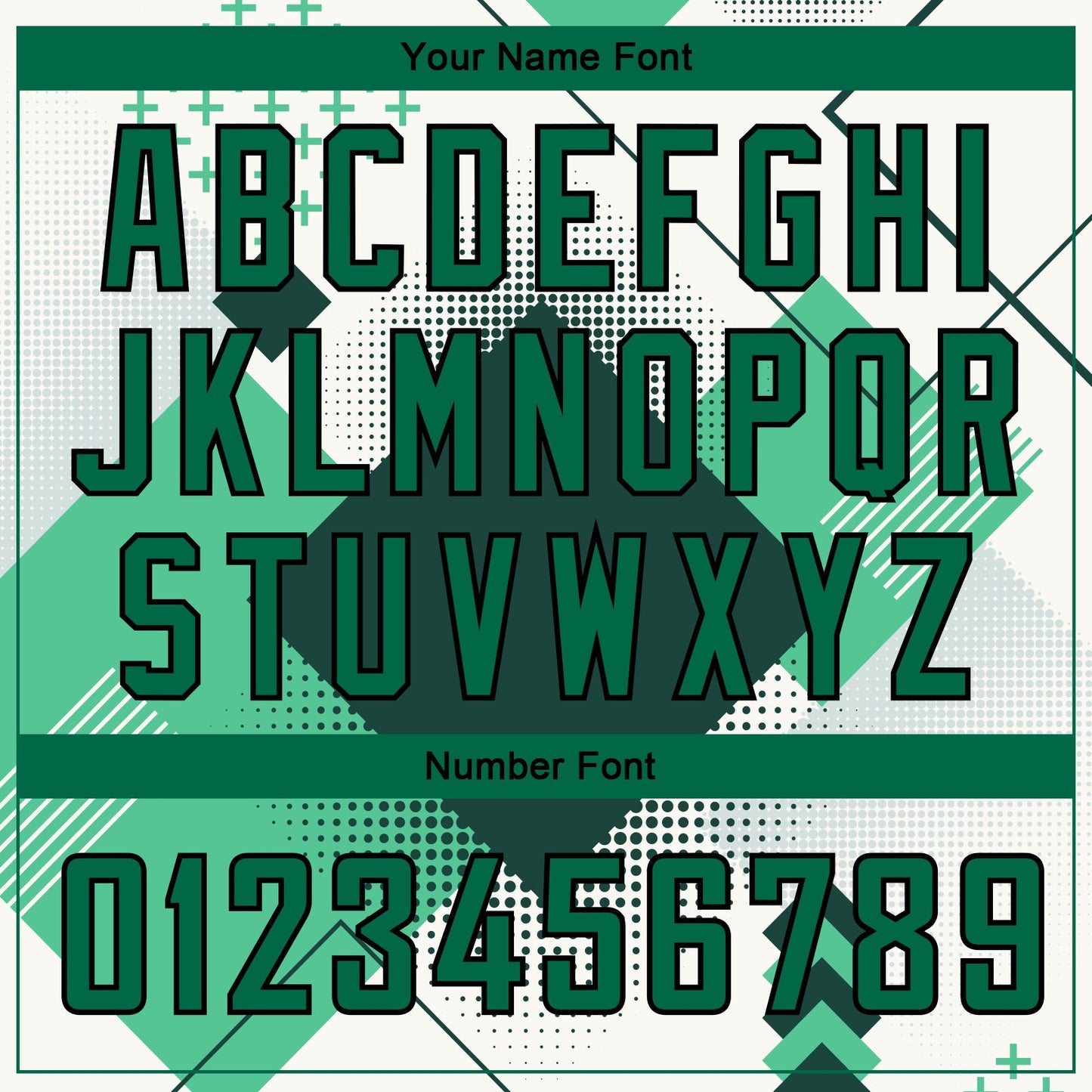 Custom White Kelly Green-Black 3D Pattern Design Geometric Shapes Authentic City Edition Basketball Jersey view 4