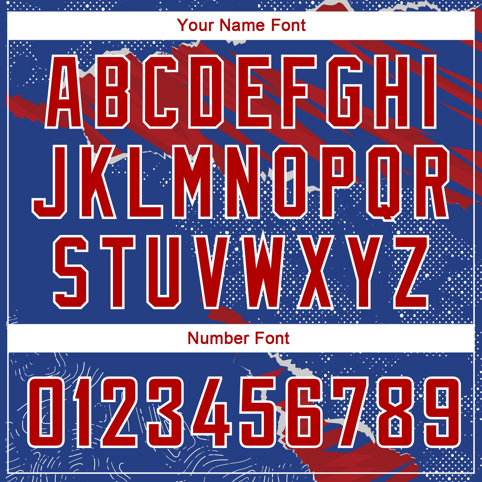 Custom Royal Red-White 3D Pattern Design Torn Paper Style Authentic Basketball Jersey view 4