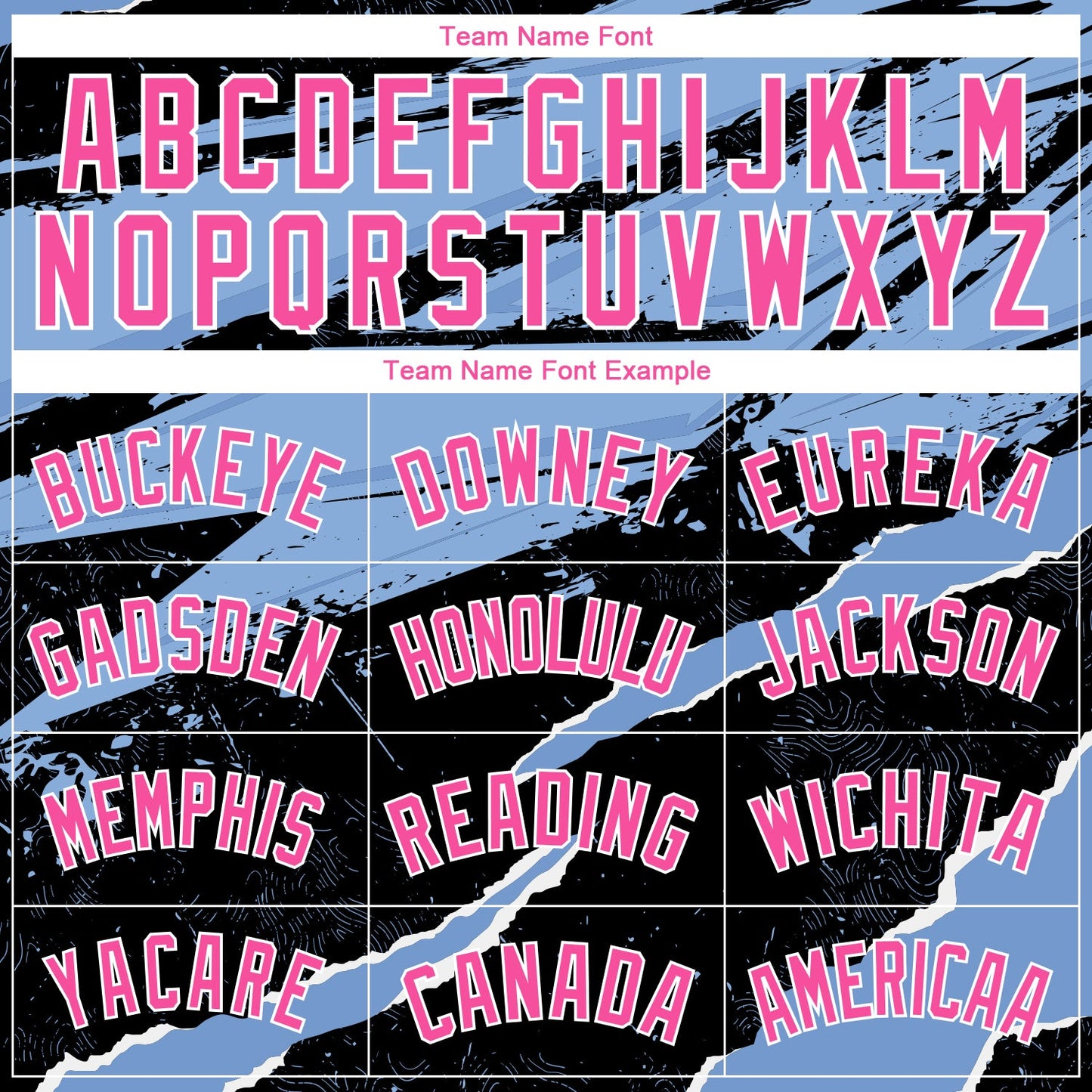 Custom Black Pink-Light Blue 3D Pattern Design Torn Paper Style Authentic Basketball Jersey view 3
