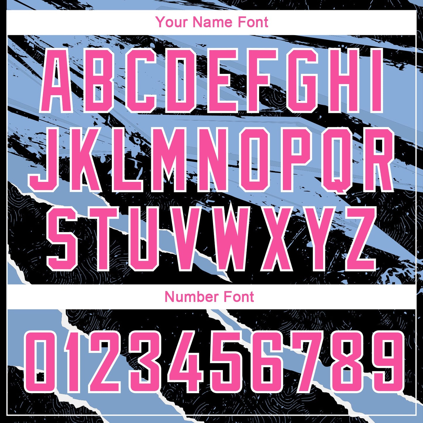 Custom Black Pink-Light Blue 3D Pattern Design Torn Paper Style Authentic Basketball Jersey view 4