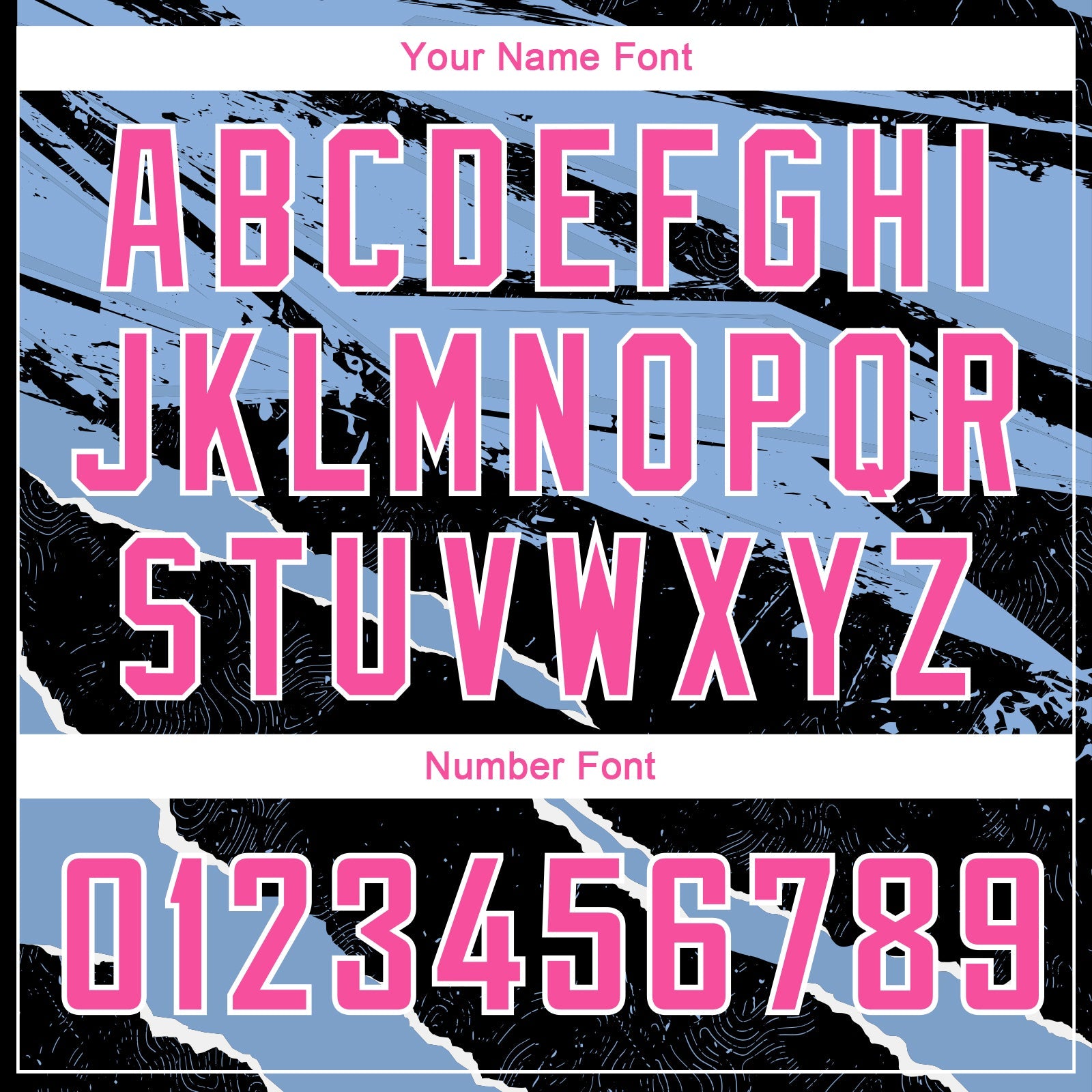 Custom Black Pink-Light Blue 3D Pattern Design Torn Paper Style Authentic Basketball Jersey view 4
