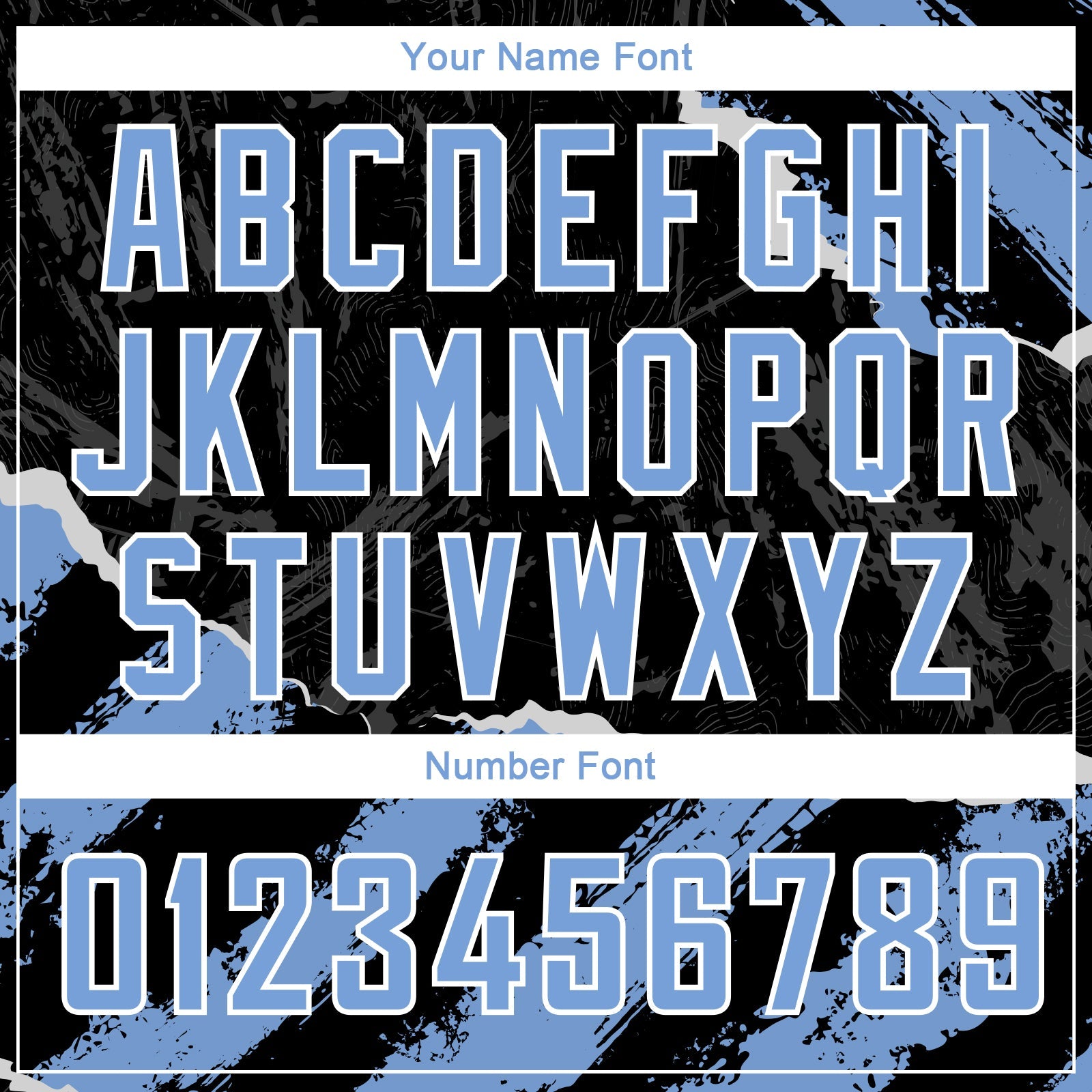 Custom Black Light Blue-White 3D Pattern Design Torn Paper Style Authentic Basketball Jersey view 4