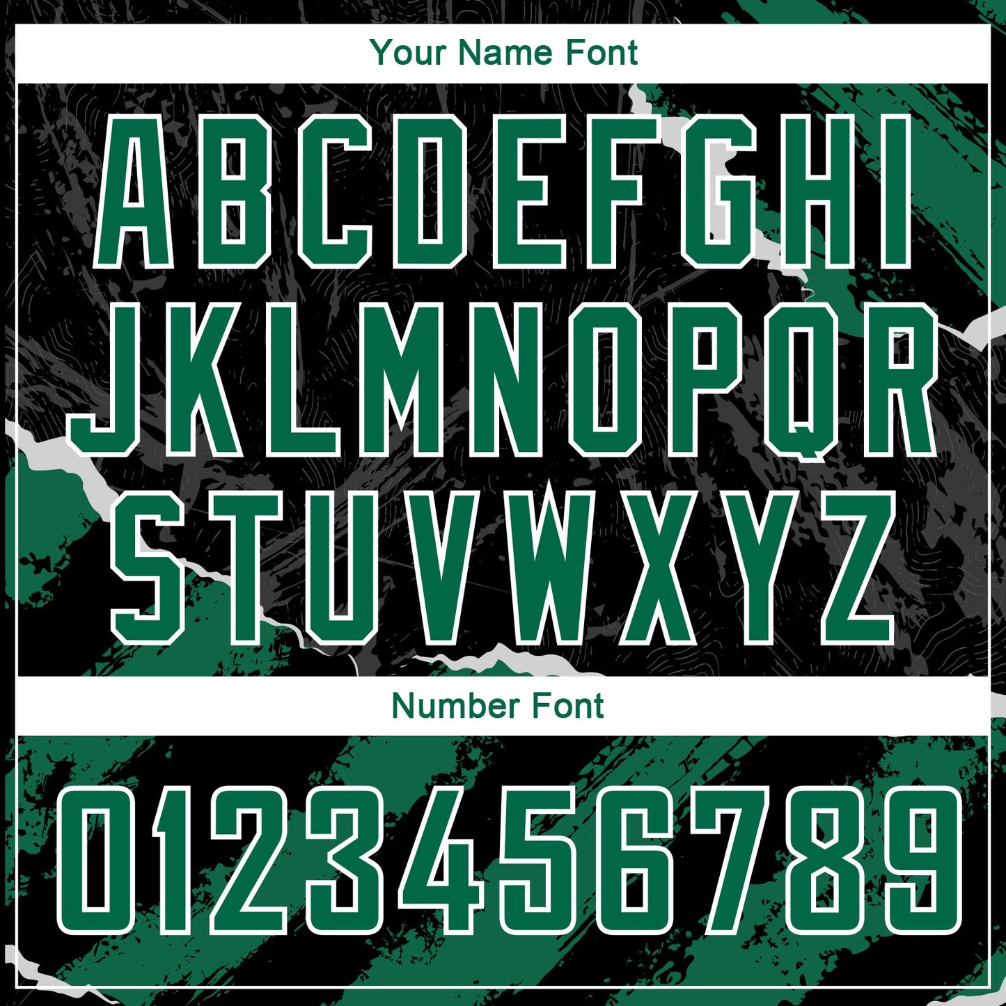 Custom Black Kelly Green-White 3D Pattern Design Torn Paper Style Authentic Basketball Jersey view 4