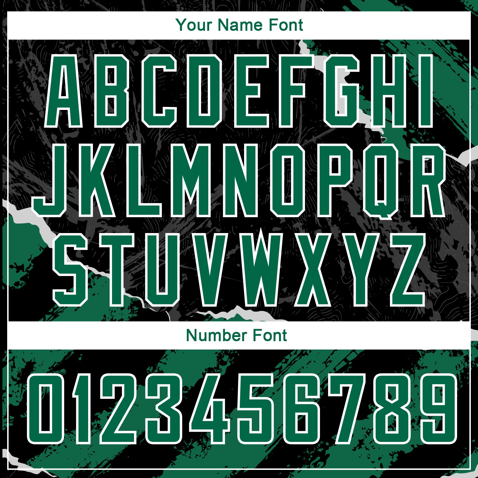 Custom Black Kelly Green-White 3D Pattern Design Torn Paper Style Authentic Basketball Jersey view 4