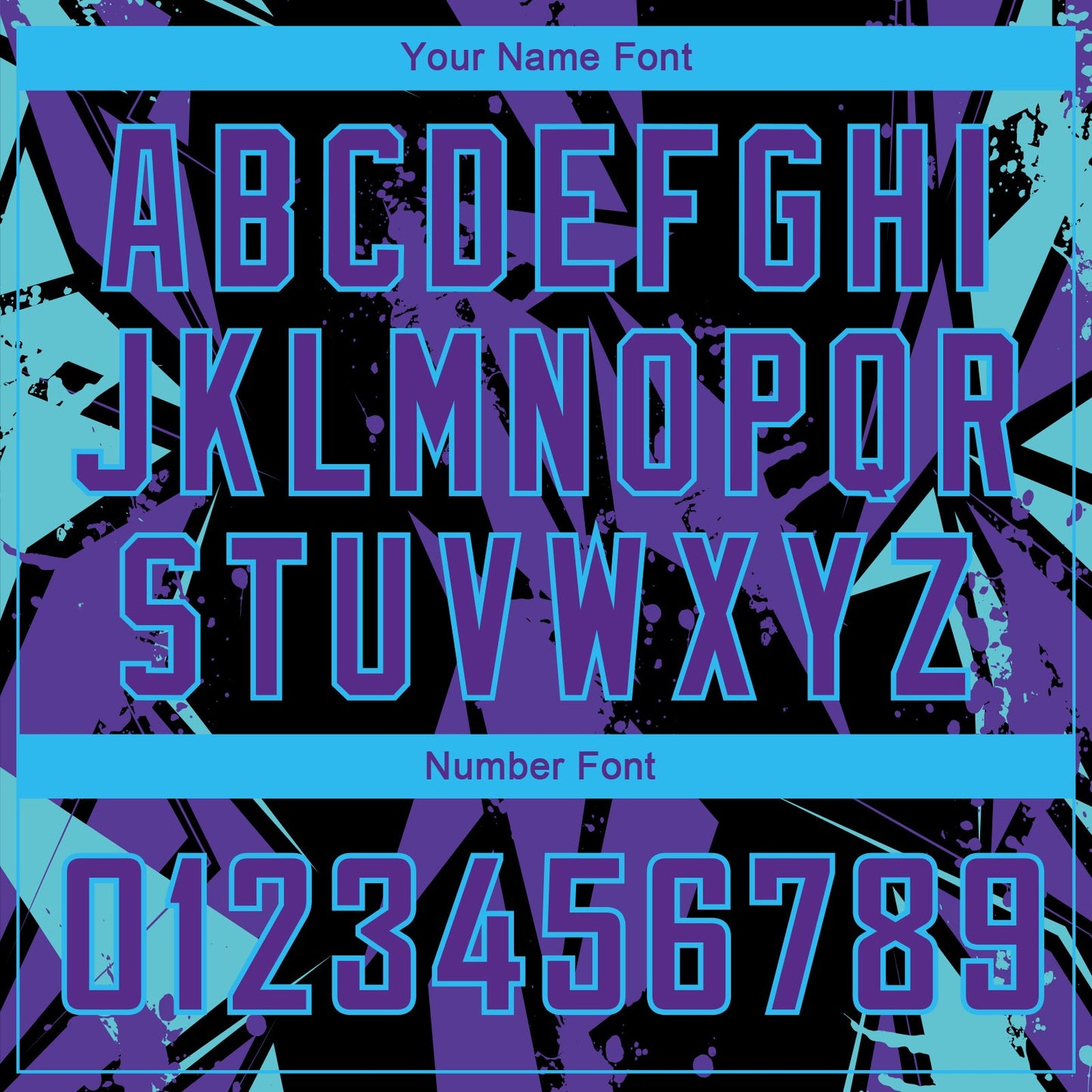 Custom Black Purple-Sky Blue 3D Pattern Design Geometric Shapes Authentic Basketball Jersey view 4