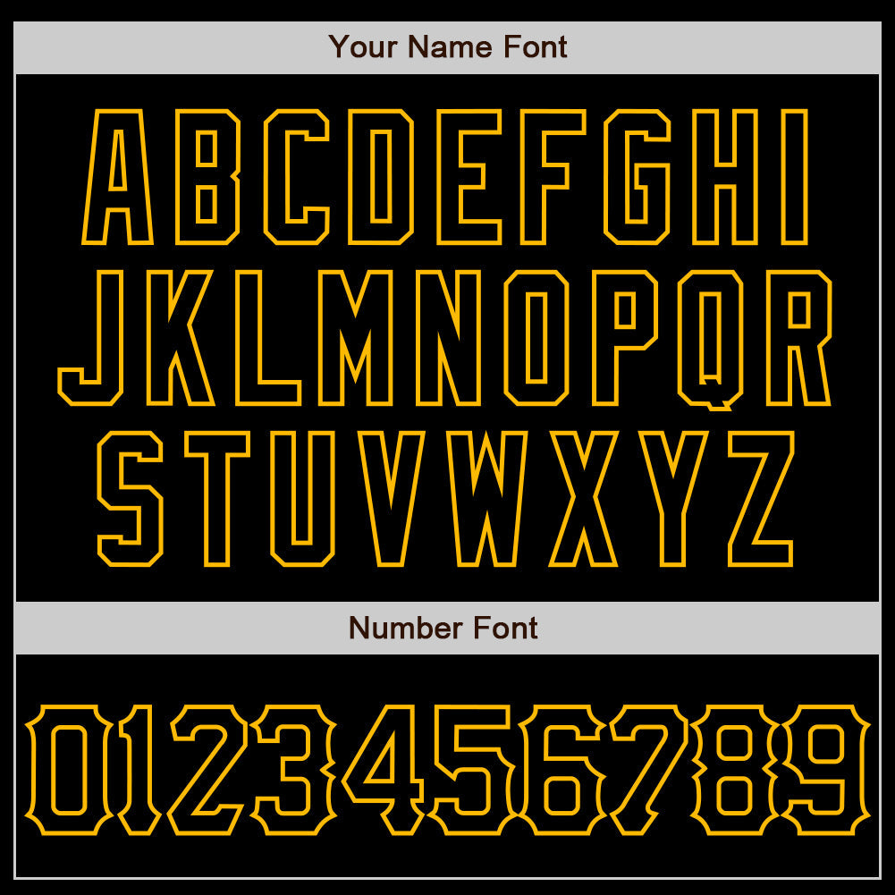 Custom Black Gold 3D Pattern Design Abstract Splatter Grunge Art Authentic Baseball Jersey view 5