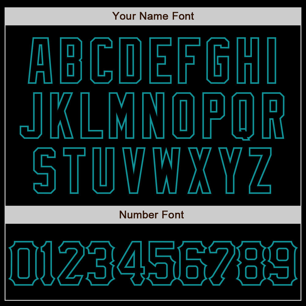 Custom Black Teal 3D Pattern Design Abstract Splatter Grunge Art Authentic Baseball Jersey view 6