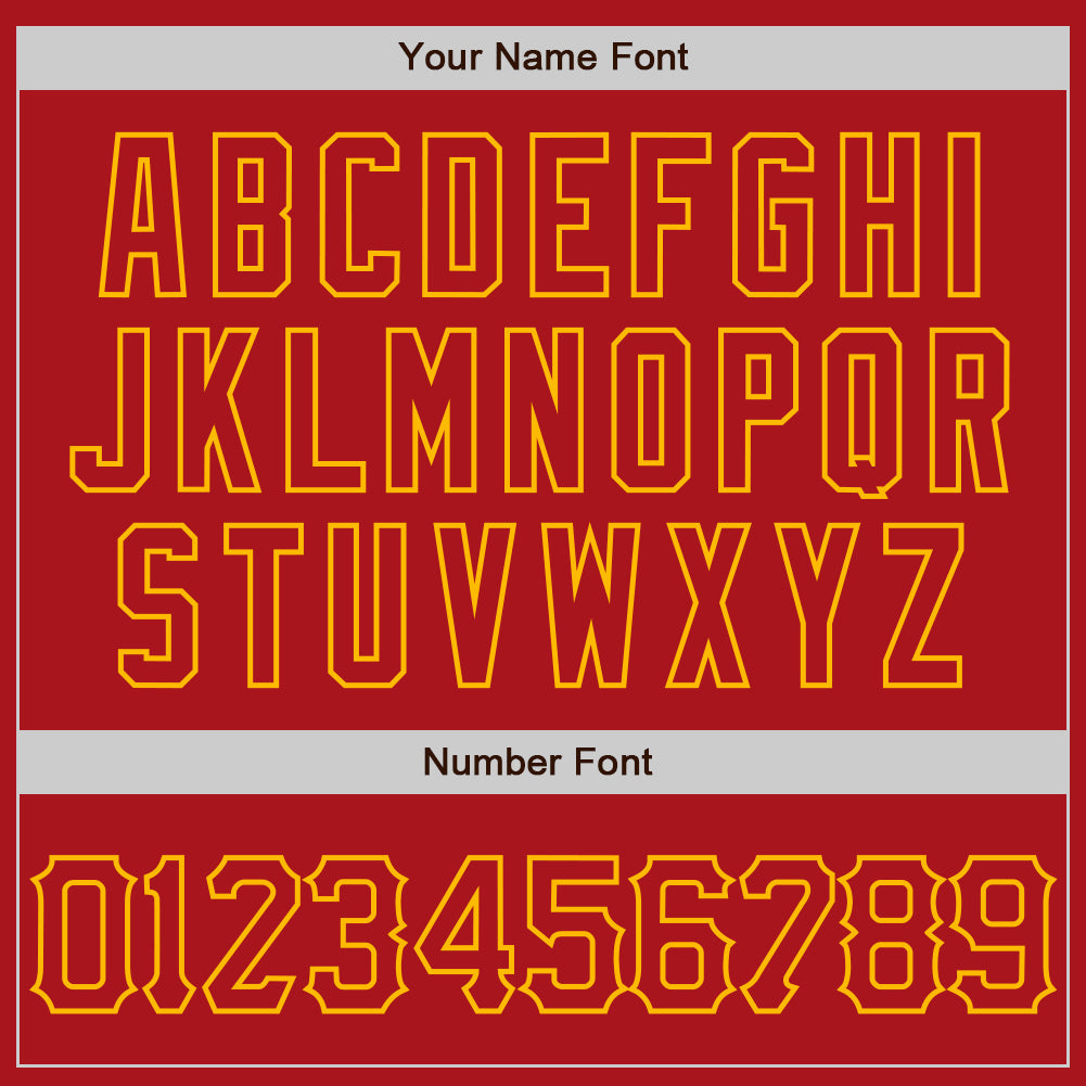 Custom Red Gold 3D Pattern Design Abstract Splatter Grunge Art Authentic Baseball Jersey view 5