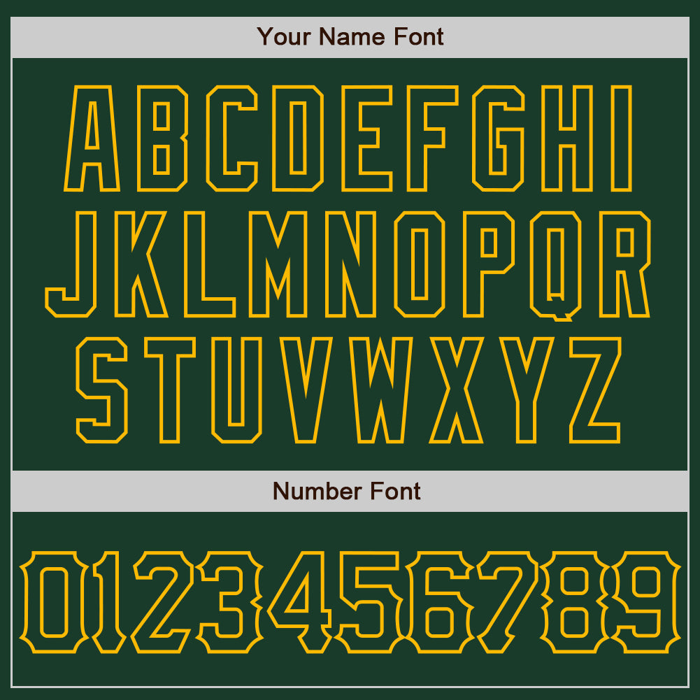 Custom Green Gold 3D Pattern Design Abstract Splatter Grunge Art Authentic Baseball Jersey view 5