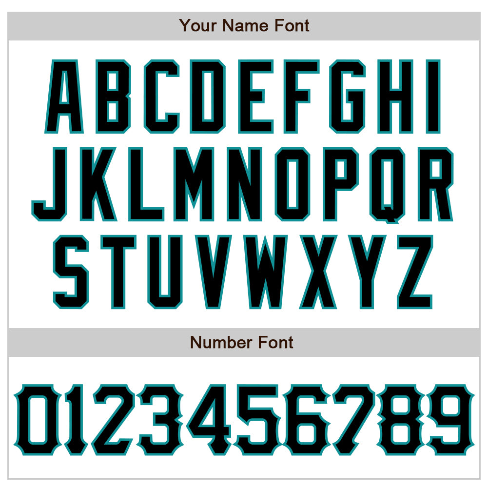 Custom White Black-Teal 3D Pattern Design Abstract Sharp Shape Authentic Baseball Jersey view 5