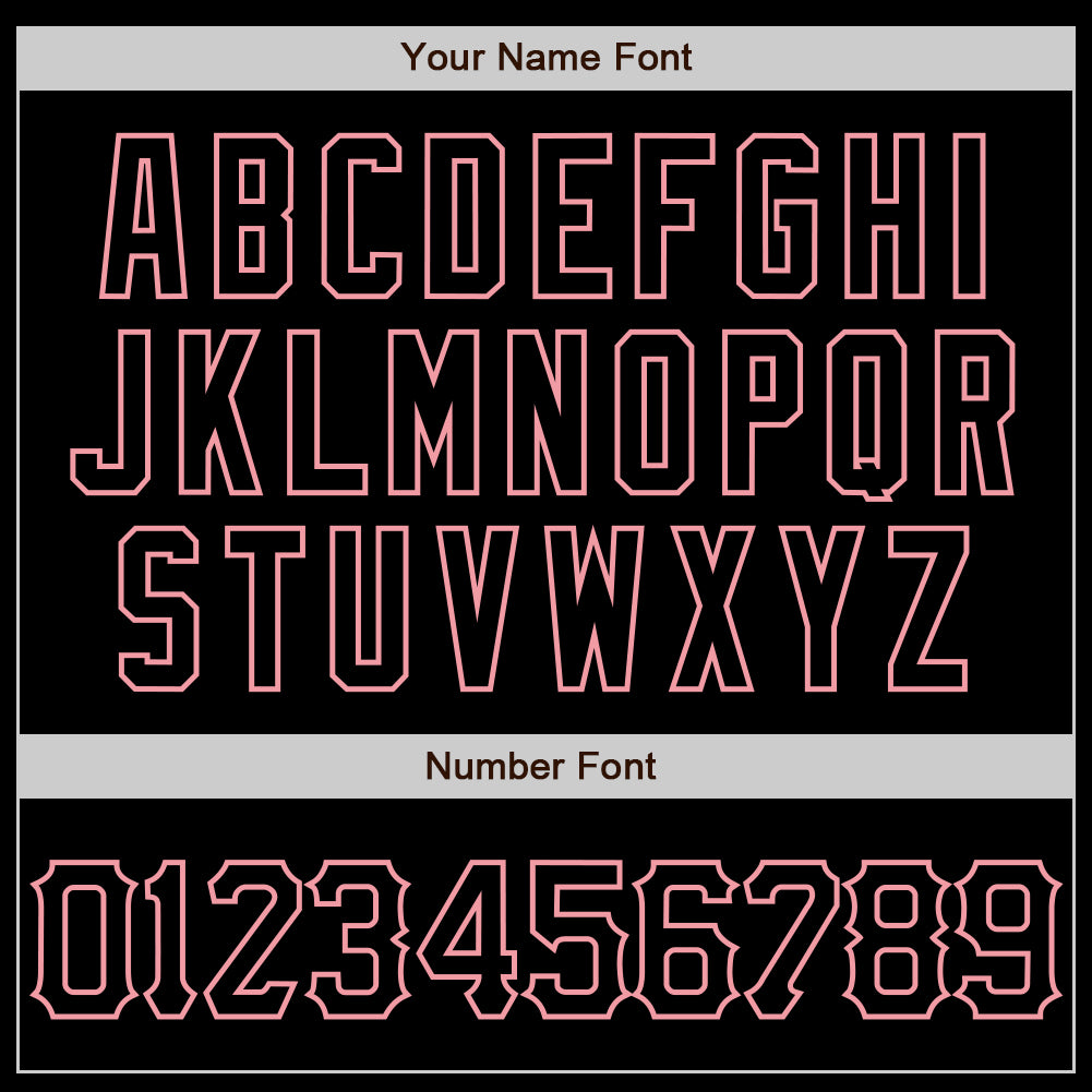 Custom Black Medium Pink 3D Pattern Design Abstract Sharp Shape Authentic Baseball Jersey view 5