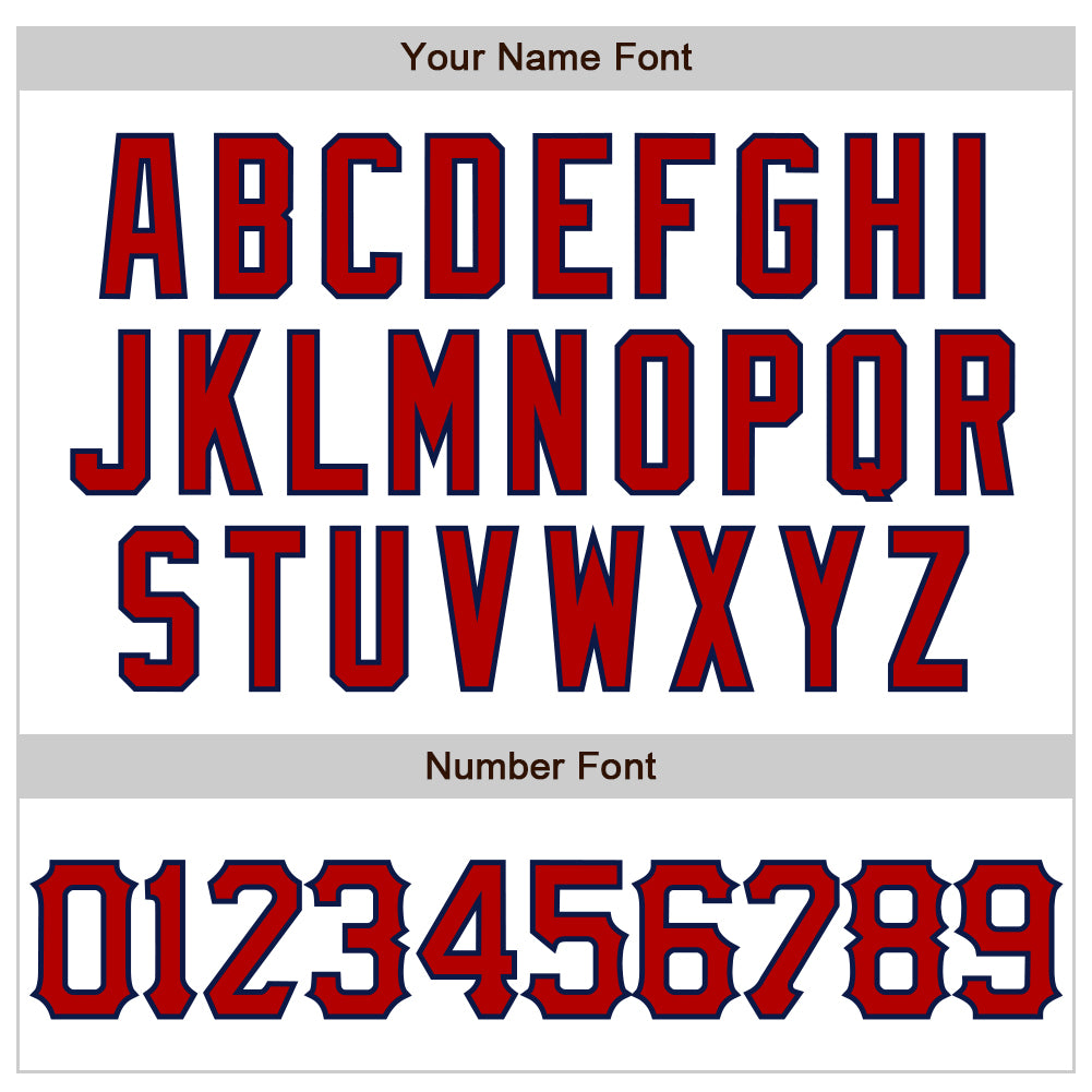 Custom White Red-Navy 3D Pattern Design Abstract Splash Authentic Baseball Jersey view 5