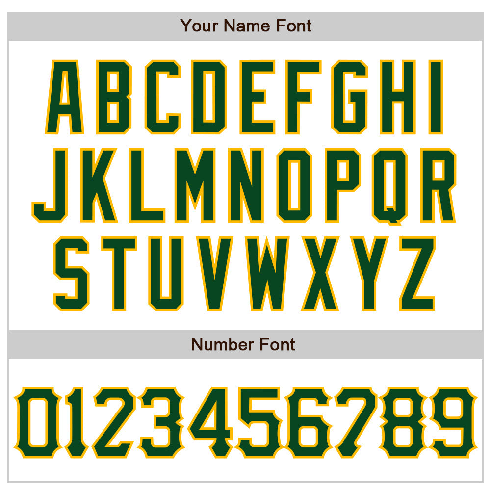 Custom White Green-Gold 3D Pattern Design Abstract Splash Authentic Baseball Jersey view 5