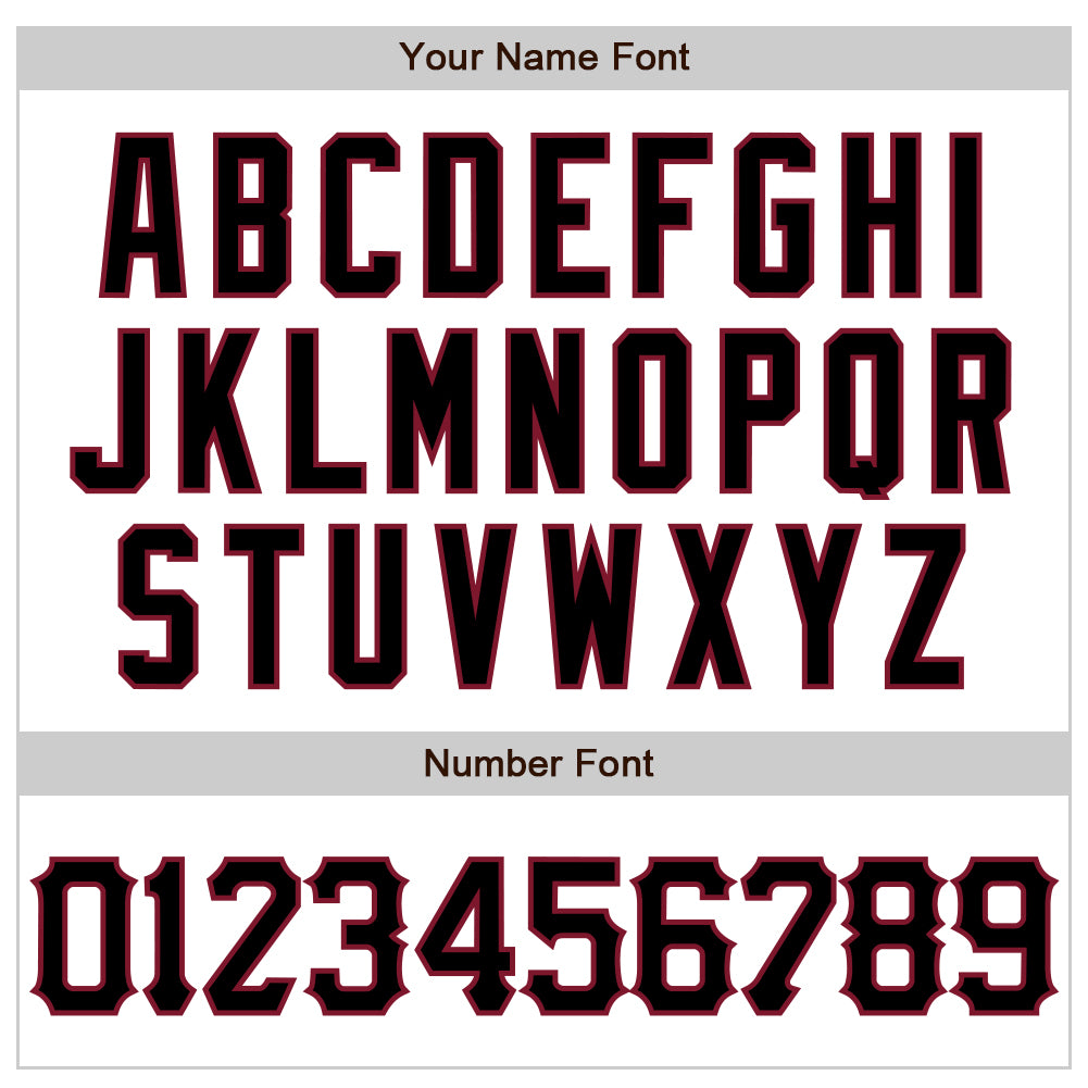 Custom White Black-Crimson 3D Pattern Design Abstract Splash Authentic Baseball Jersey view 5