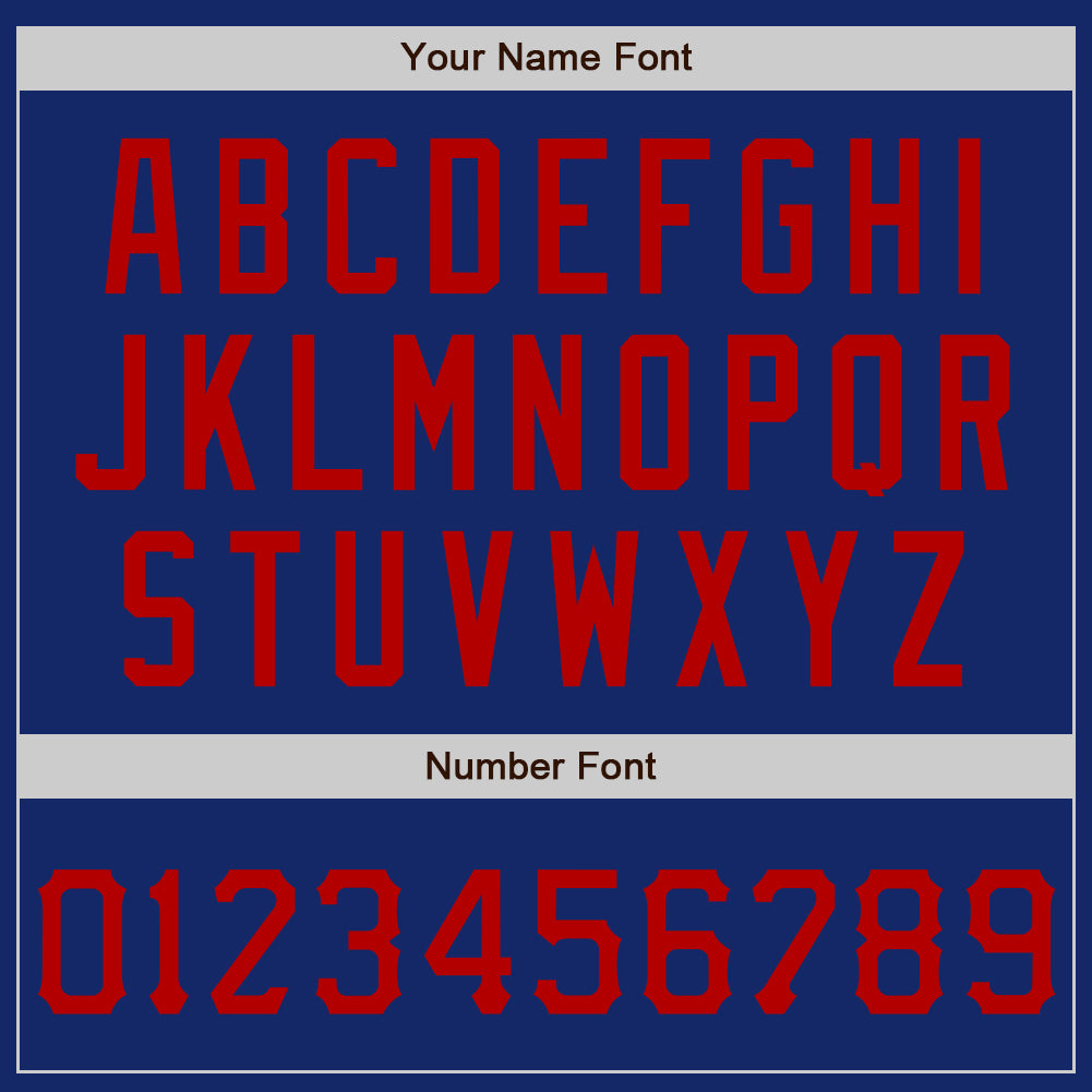 Custom Graffiti Pattern Red-Royal 3D Scratch Authentic Baseball Jersey view 5