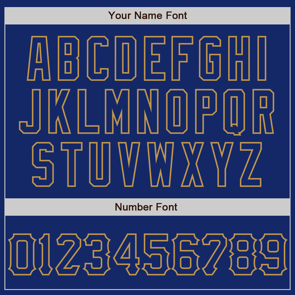 Custom Graffiti Pattern Royal-Old Gold 3D Scratch Authentic Baseball Jersey view 5