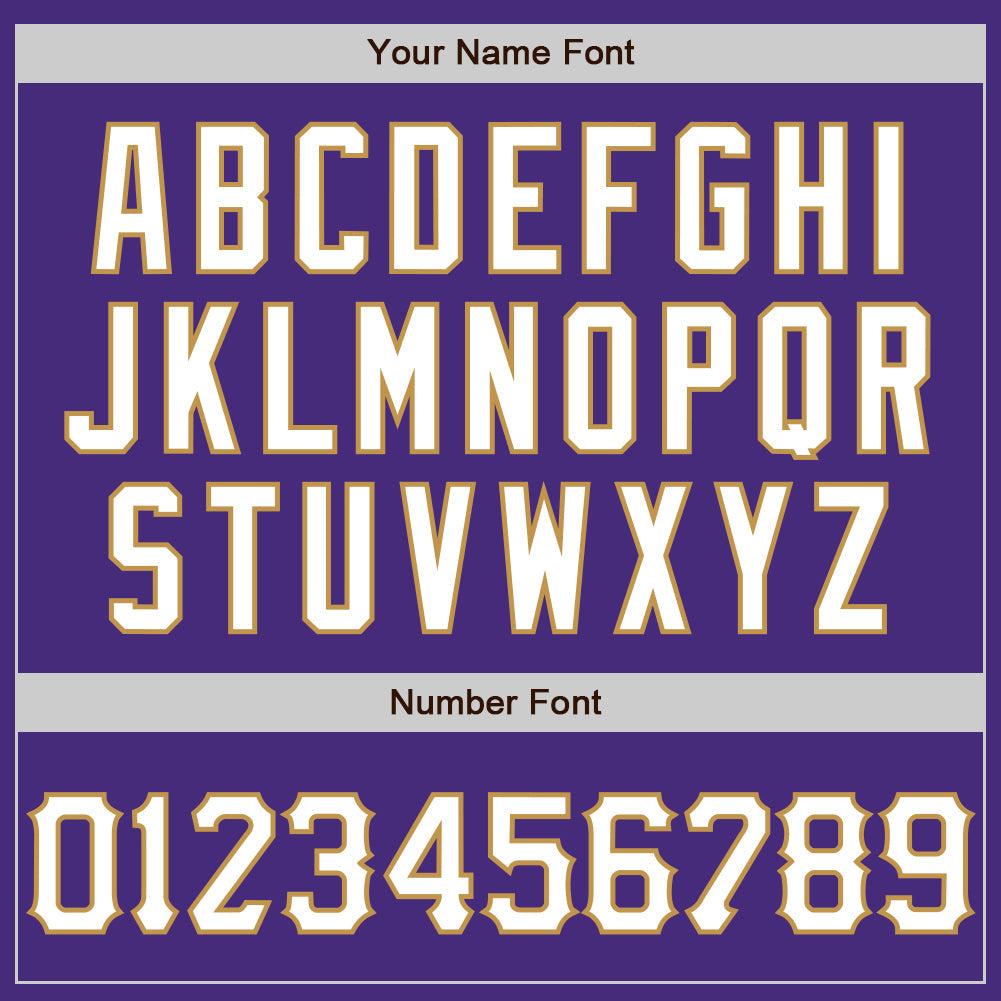 Custom Graffiti Pattern Purple Orange-Old Gold 3D Scratch Authentic Baseball Jersey view 5