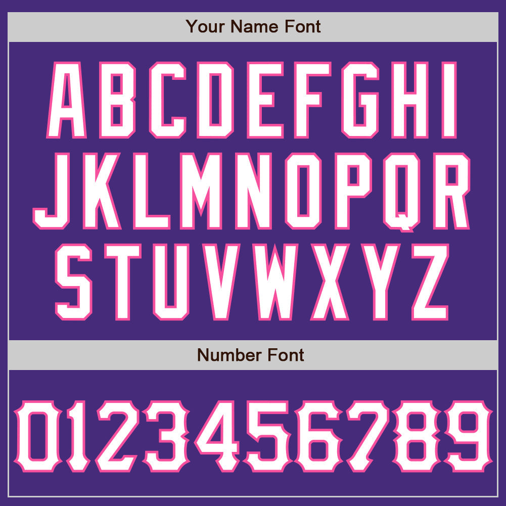 Custom Graffiti Pattern Purple Light Blue-Pink 3D Scratch Authentic Baseball Jersey view 5