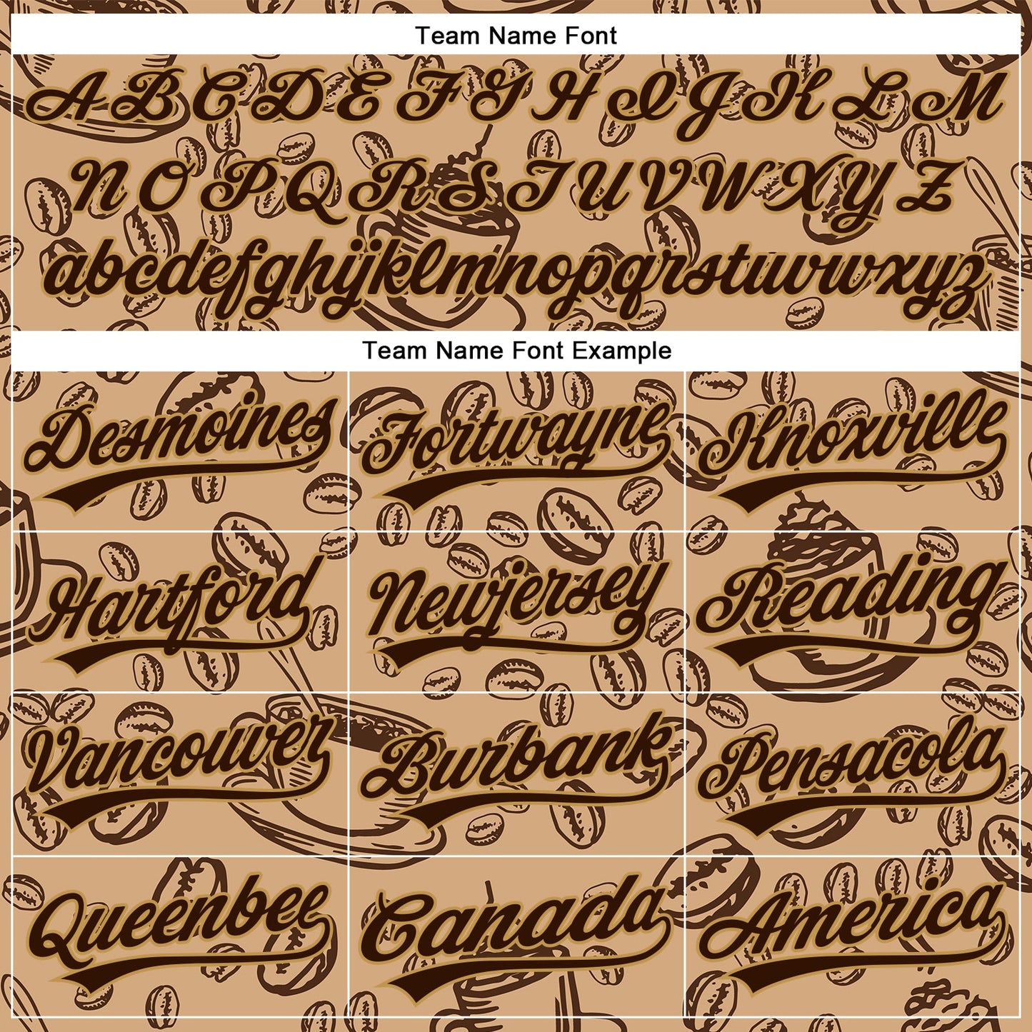 Custom Brown Old Gold 3D Pattern Design International Coffee Day Authentic Baseball Jersey view 4