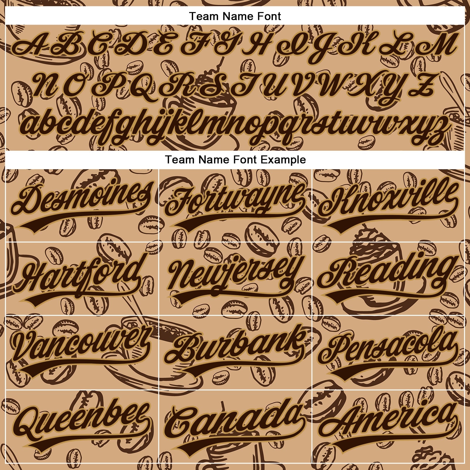 Custom Brown Old Gold 3D Pattern Design International Coffee Day Authentic Baseball Jersey view 4