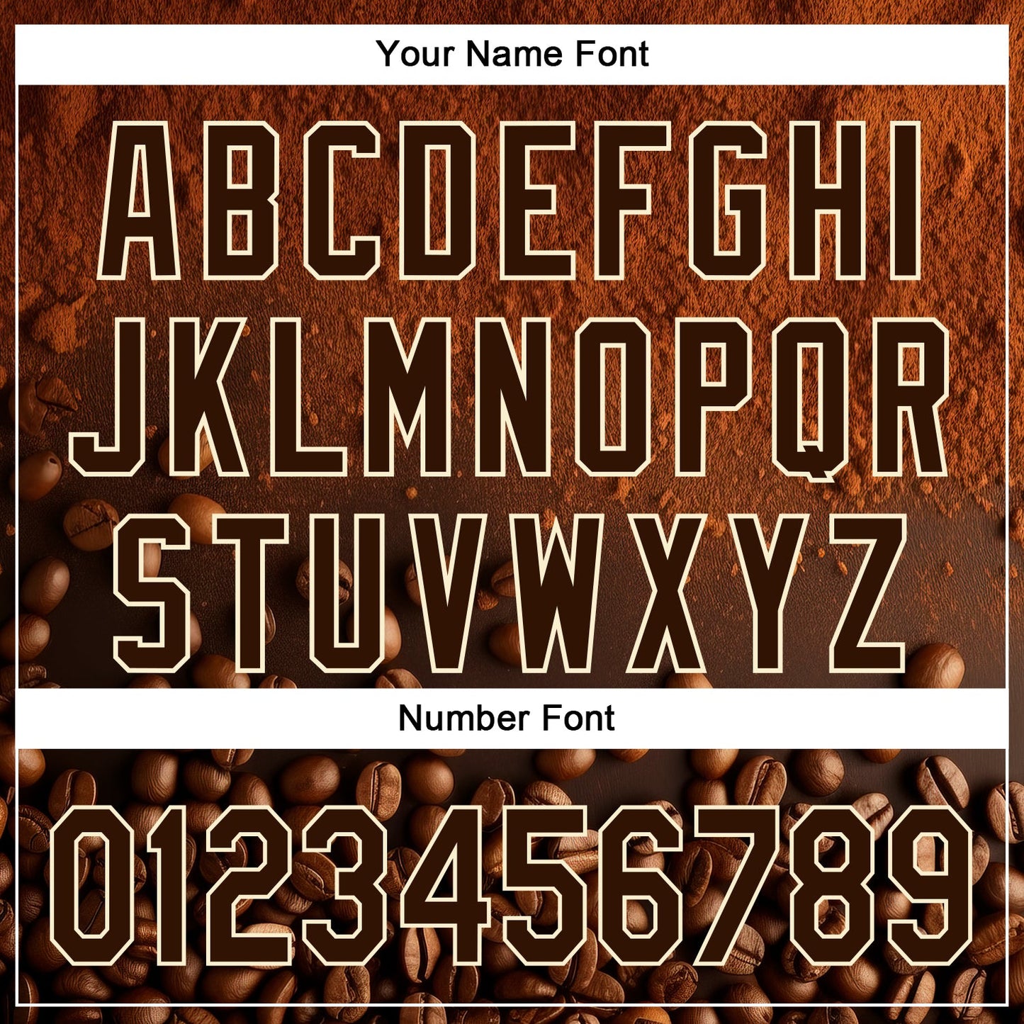 Custom Brown Cream 3D Pattern Design International Coffee Day Authentic Baseball Jersey view 5