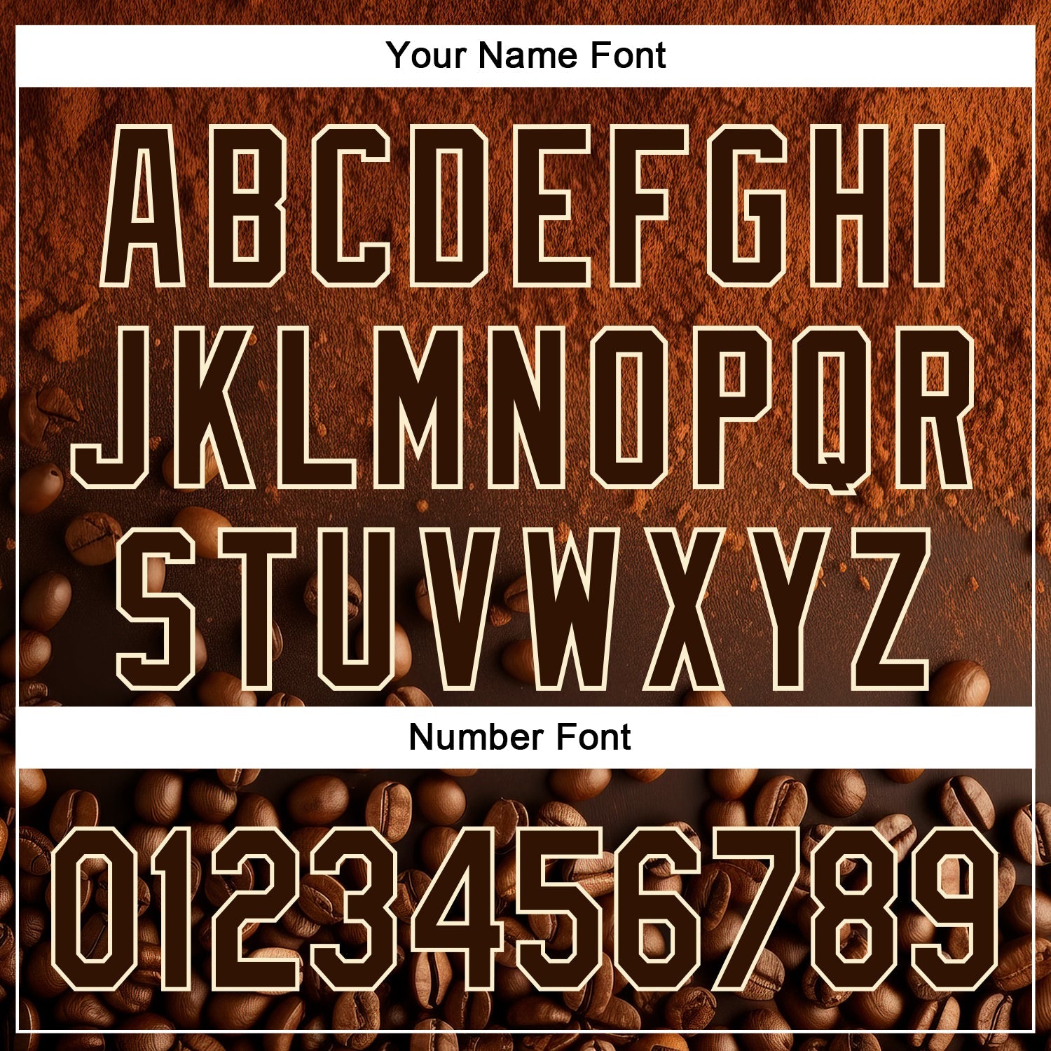 Custom Brown Cream 3D Pattern Design International Coffee Day Authentic Baseball Jersey view 5