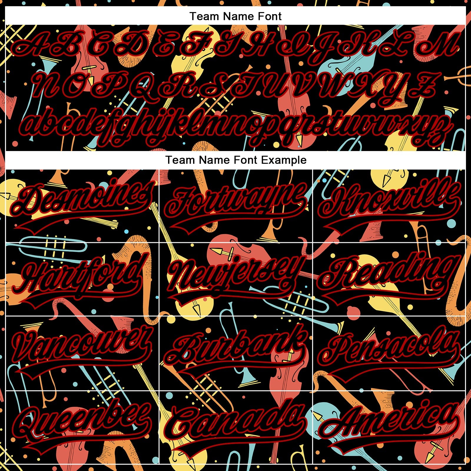 Custom Black Red 3D Pattern Design International Jazz Day Authentic Baseball Jersey view 4